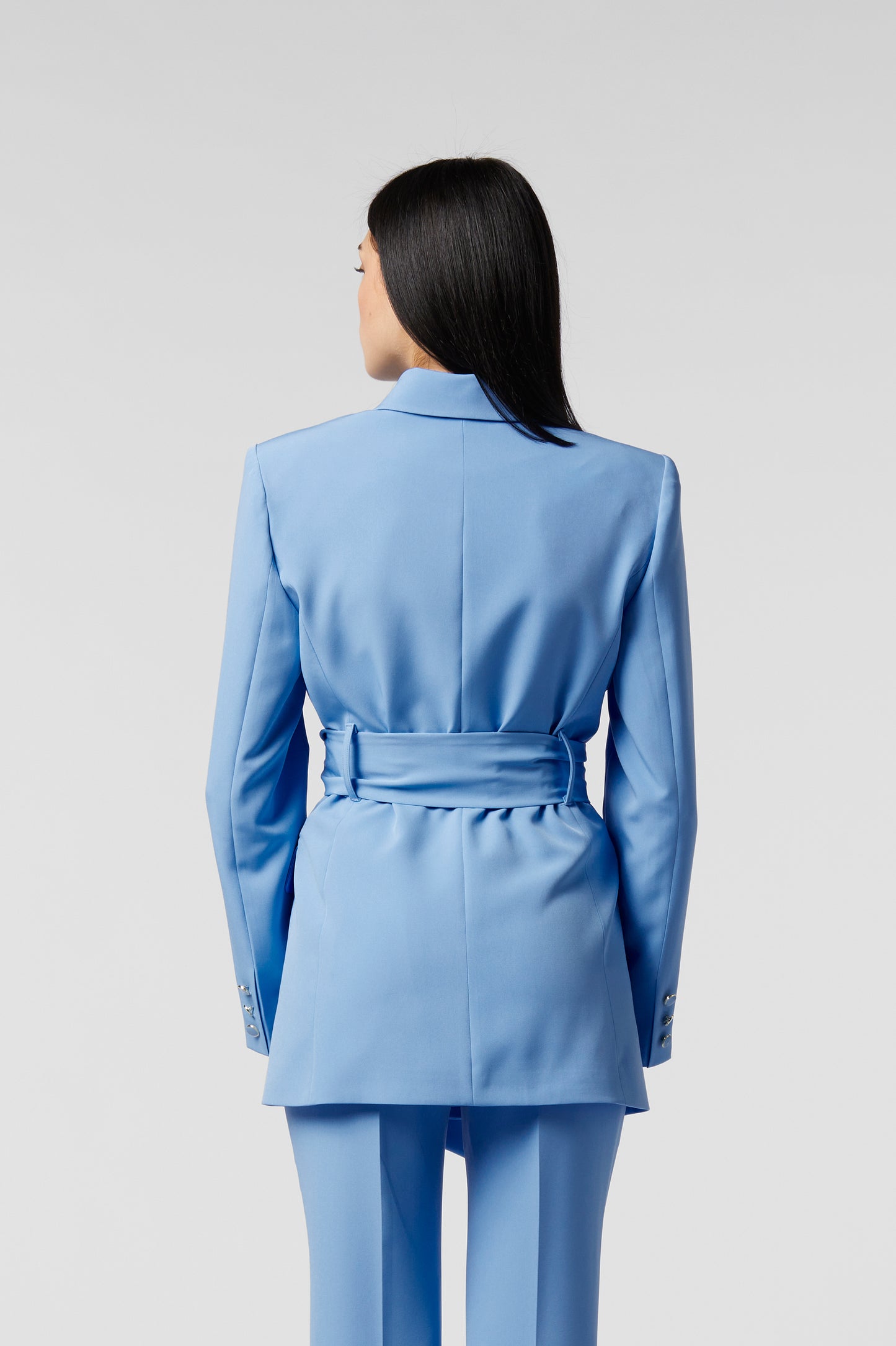 Giacca con cintura - Tessuto Stretch