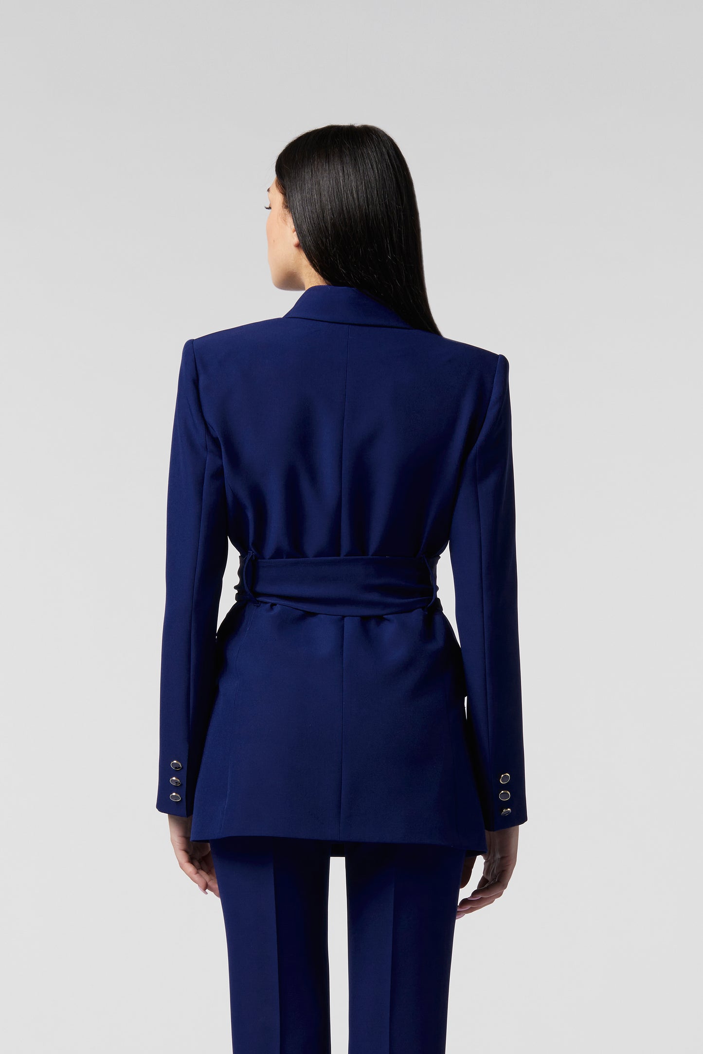 Giacca con cintura - Tessuto Stretch