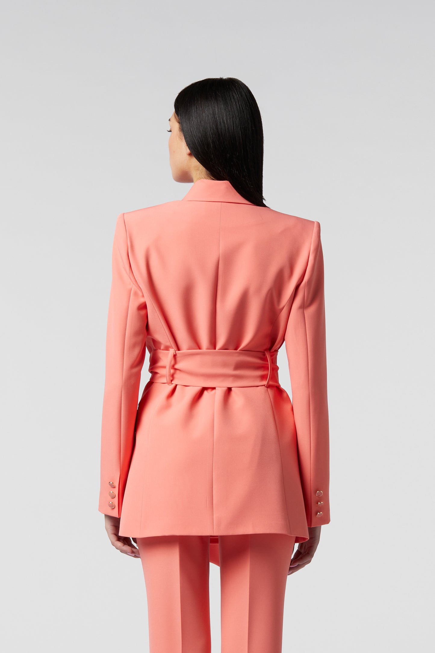 Giacca con cintura - Tessuto Stretch
