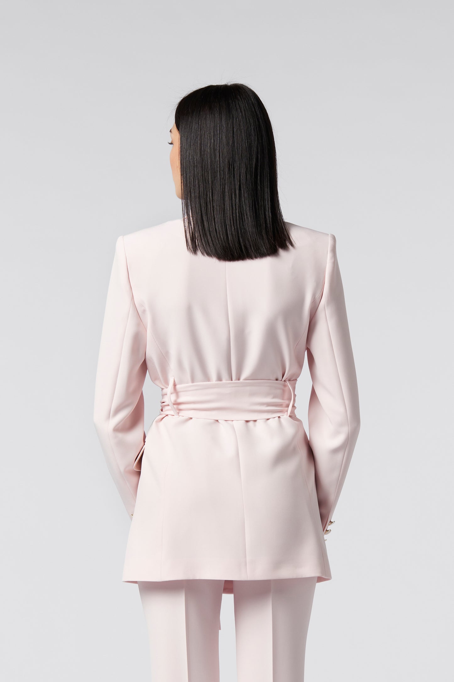 Giacca con cintura - Tessuto Stretch