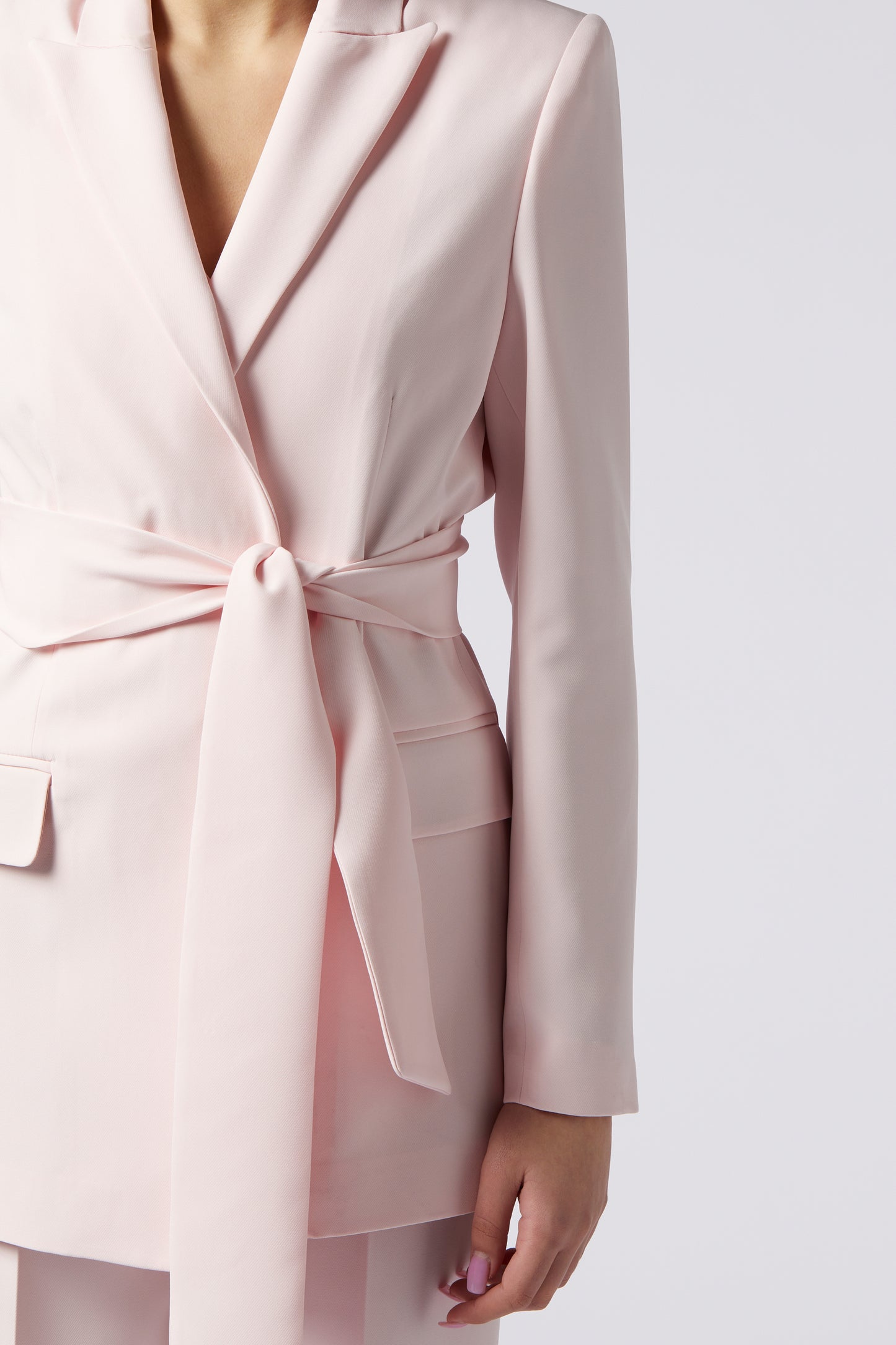 Giacca con cintura - Tessuto Stretch