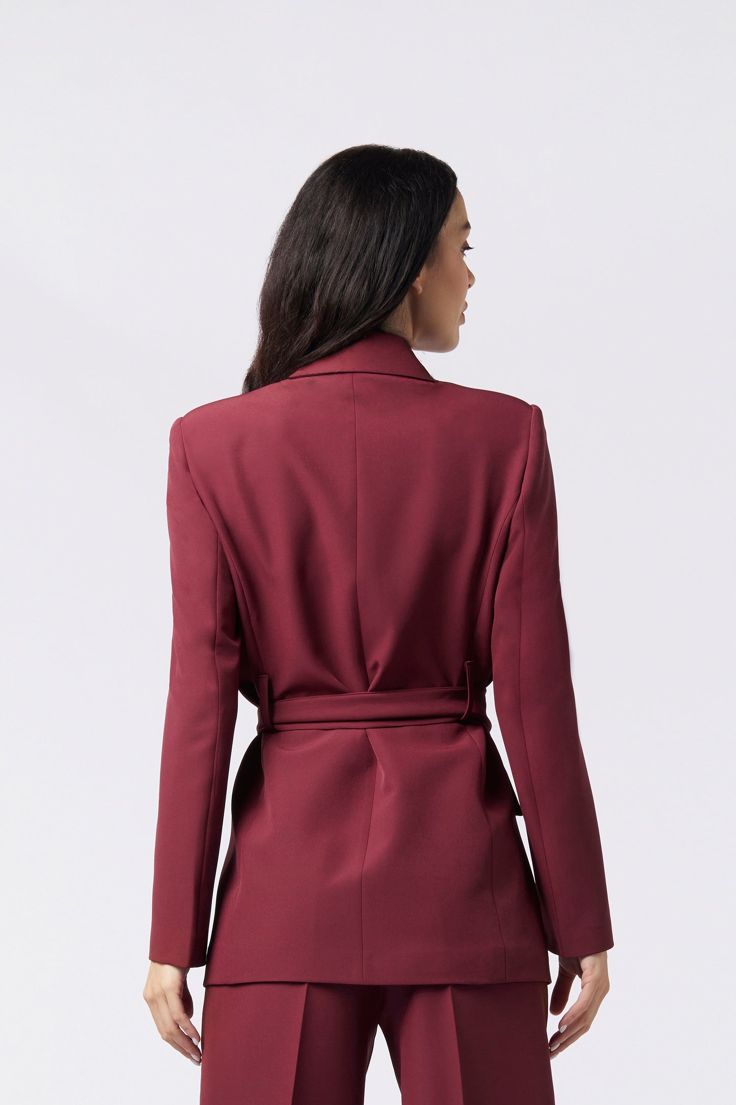 Giacca con cintura - Tessuto Stretch