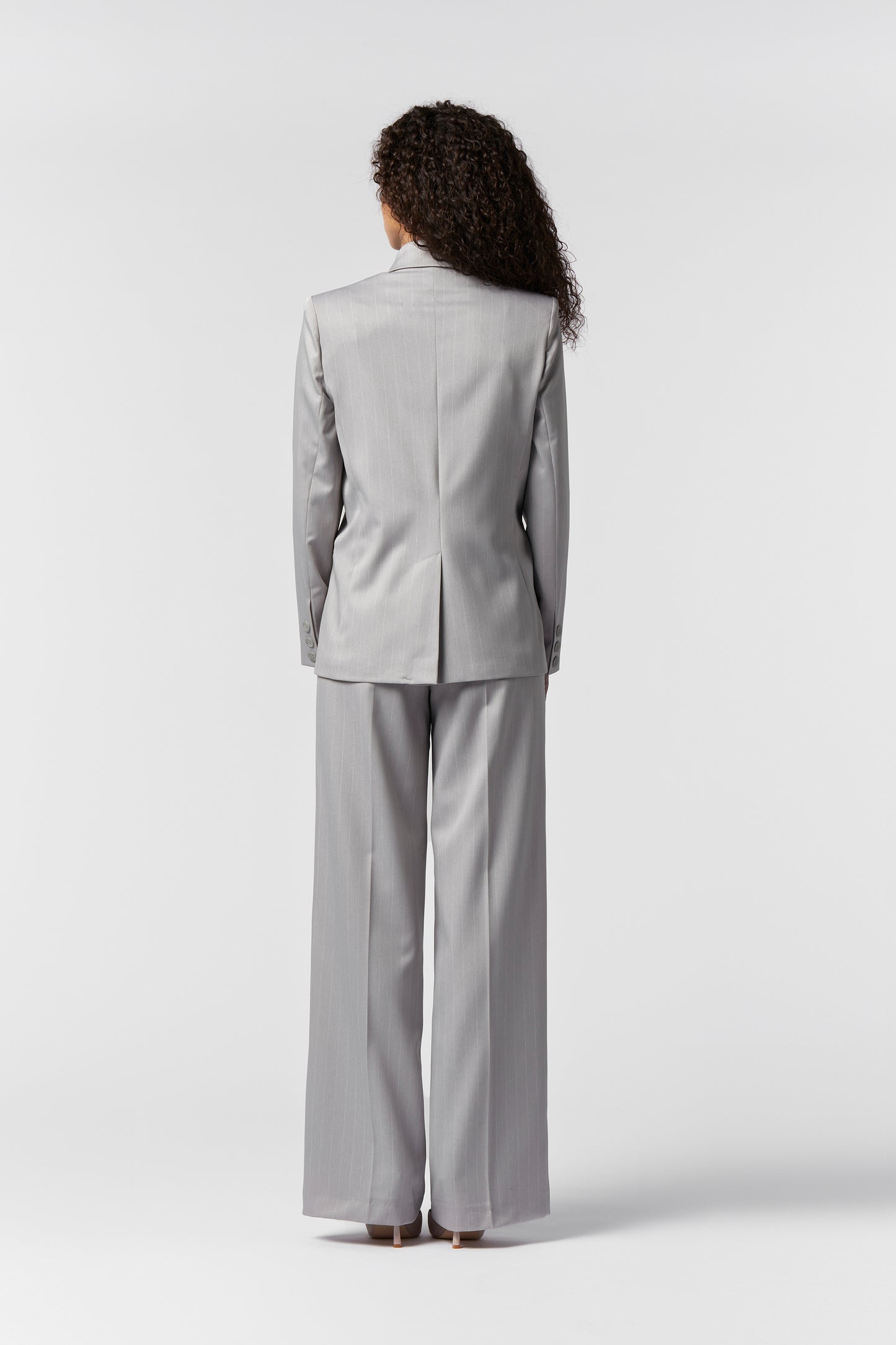 Tailleur Giacca doppiopetto e Pantalone palazzo - Gessato