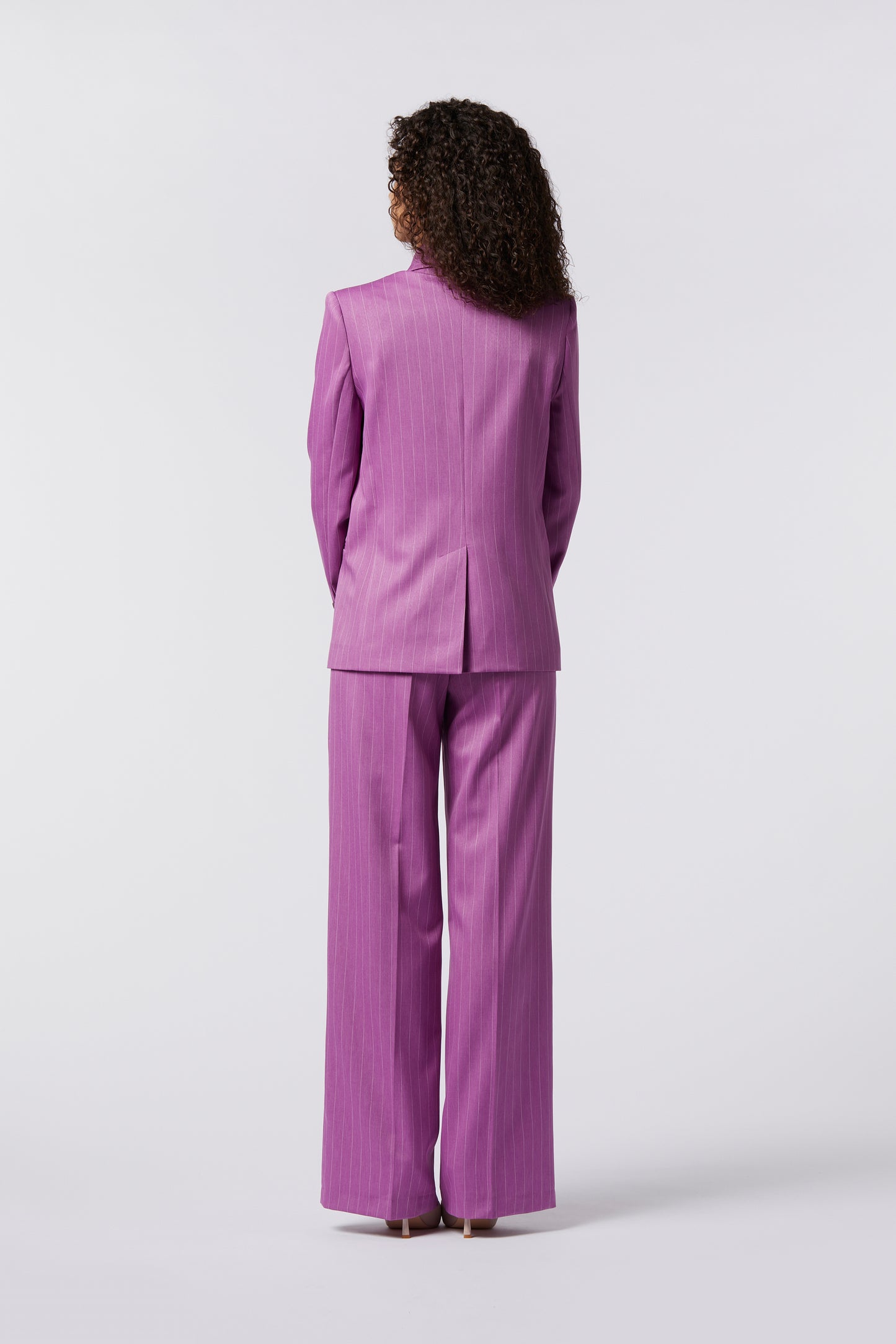 Tailleur Giacca doppiopetto e Pantalone palazzo - Gessato