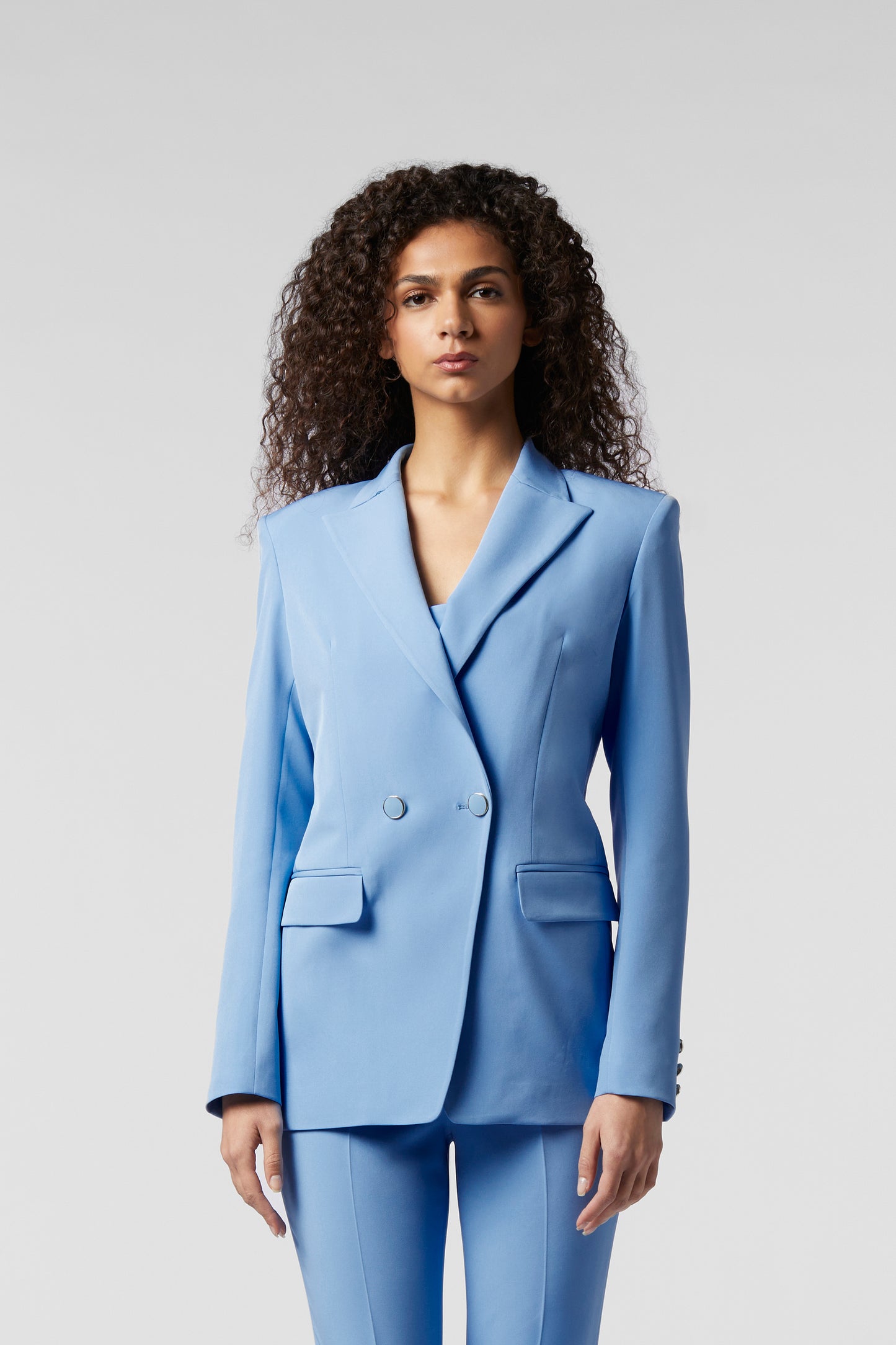 Tailleur Doppiopetto e Pantalone Skinny - Tessuto Stretch