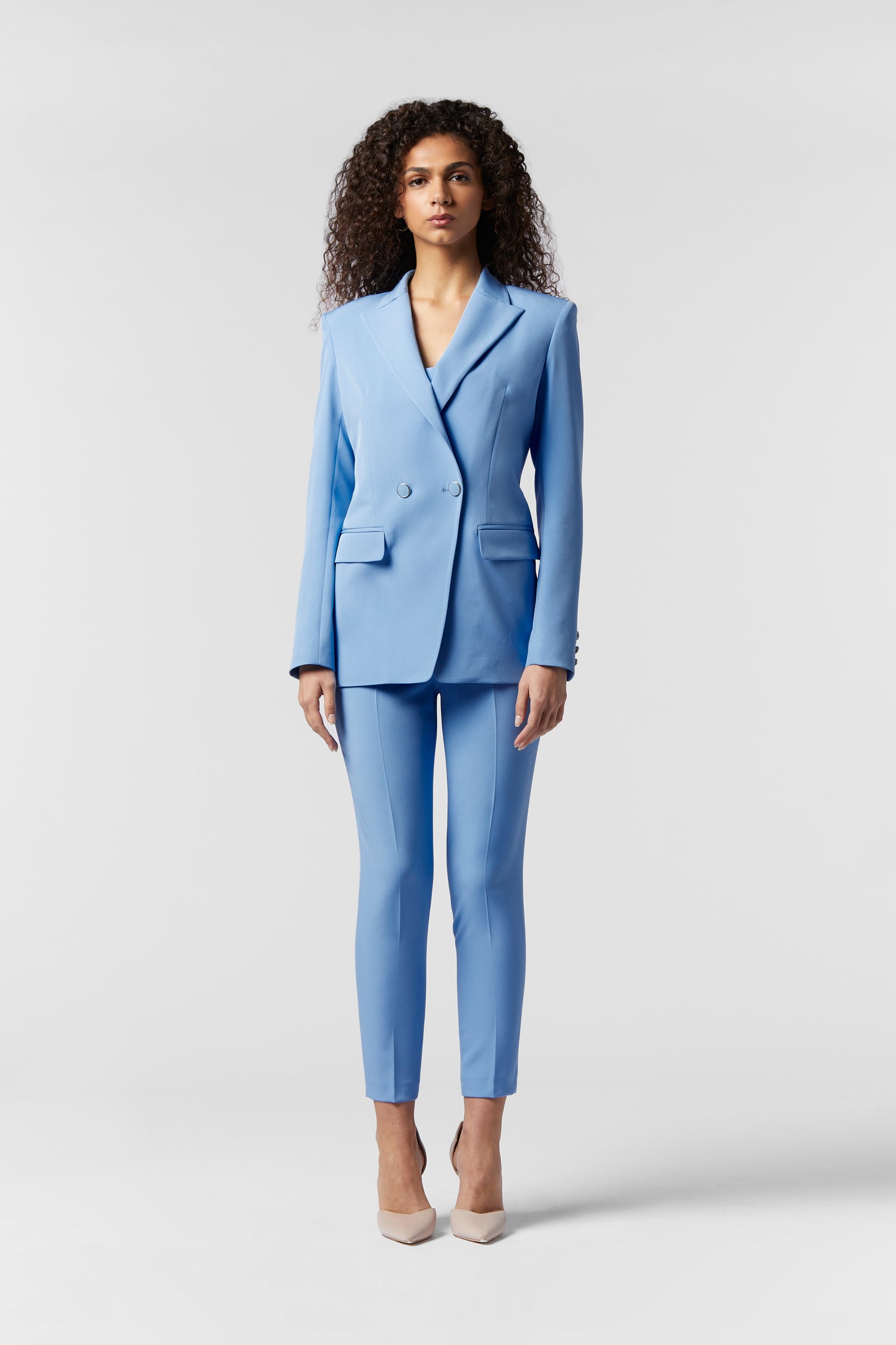 Tailleur Doppiopetto e Pantalone Skinny - Tessuto Stretch