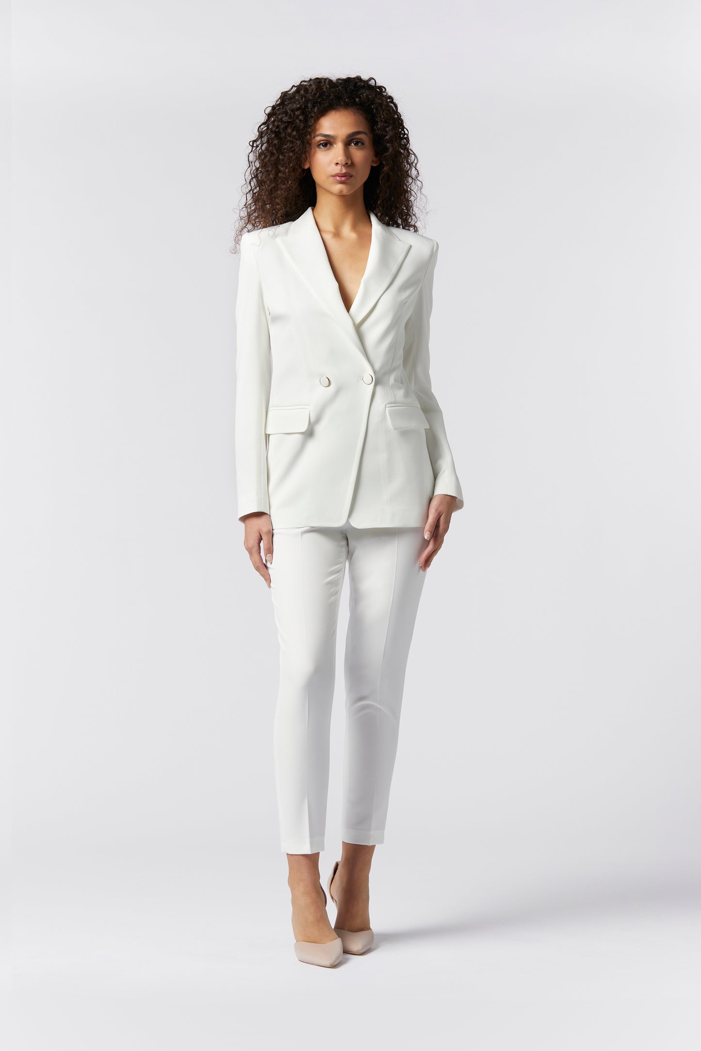 Tailleur Doppiopetto e Pantalone Skinny - Tessuto Stretch