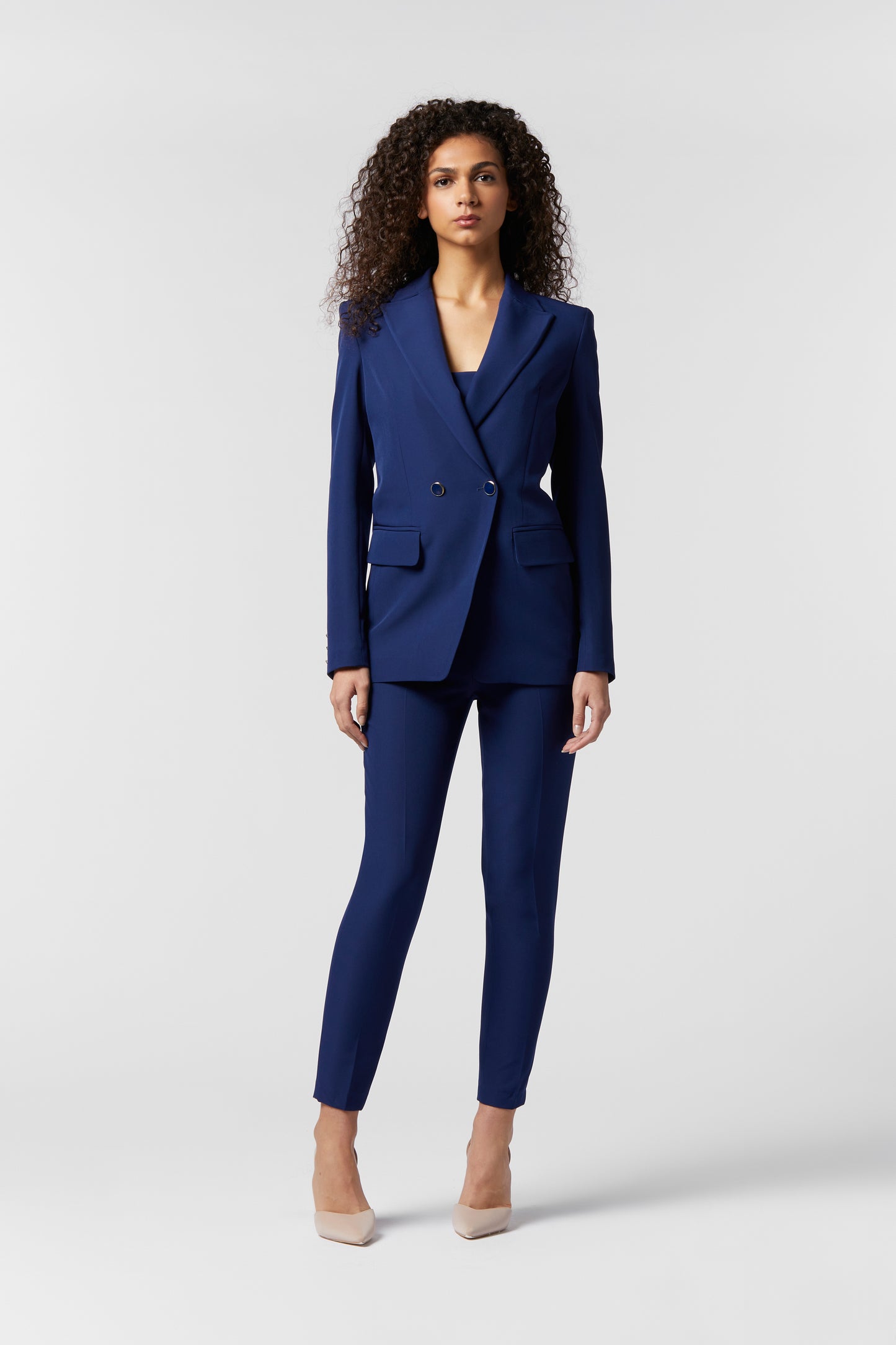 Tailleur Doppiopetto e Pantalone Skinny - Tessuto Stretch