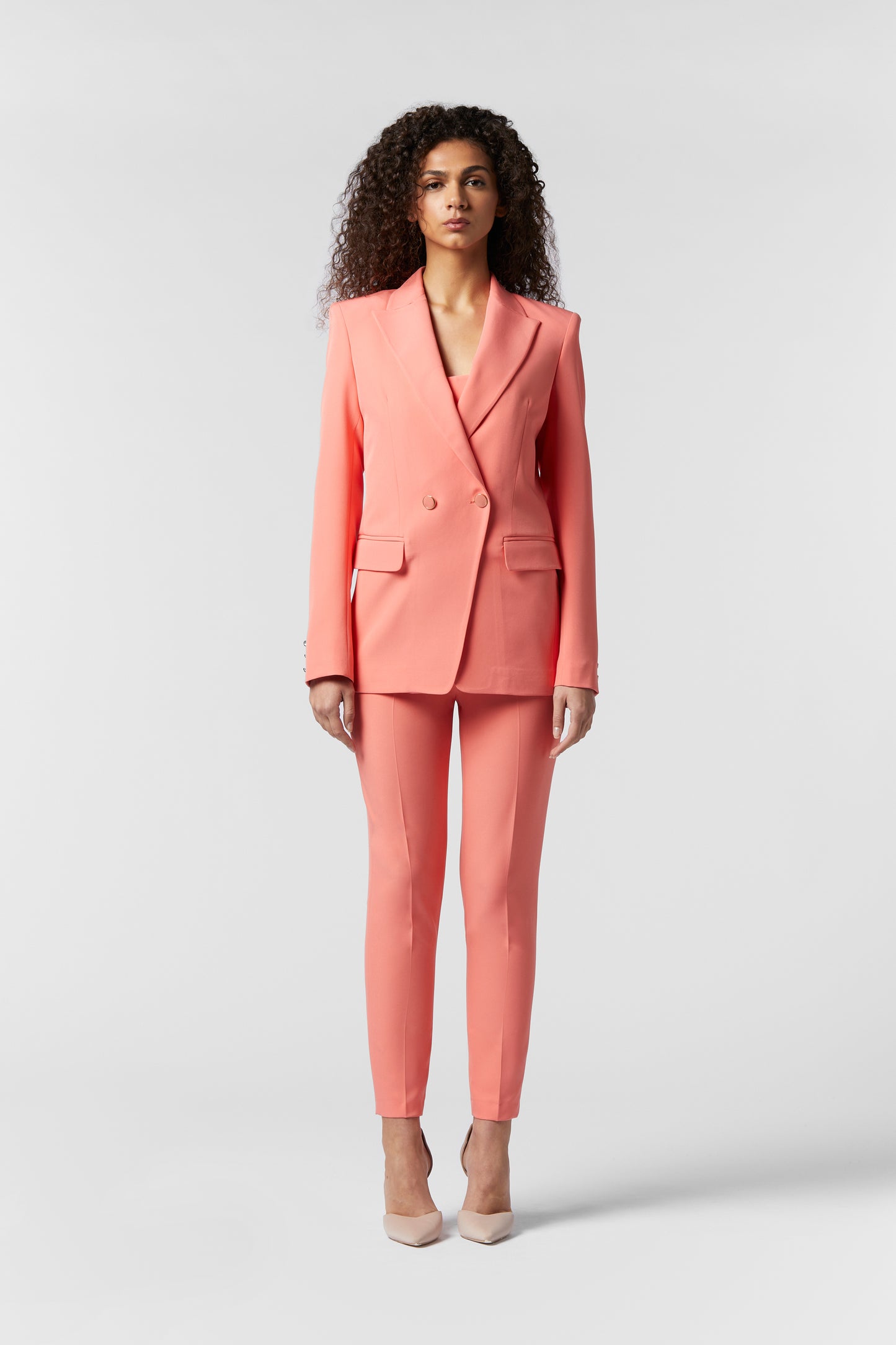 Tailleur Doppiopetto e Pantalone Skinny - Tessuto Stretch