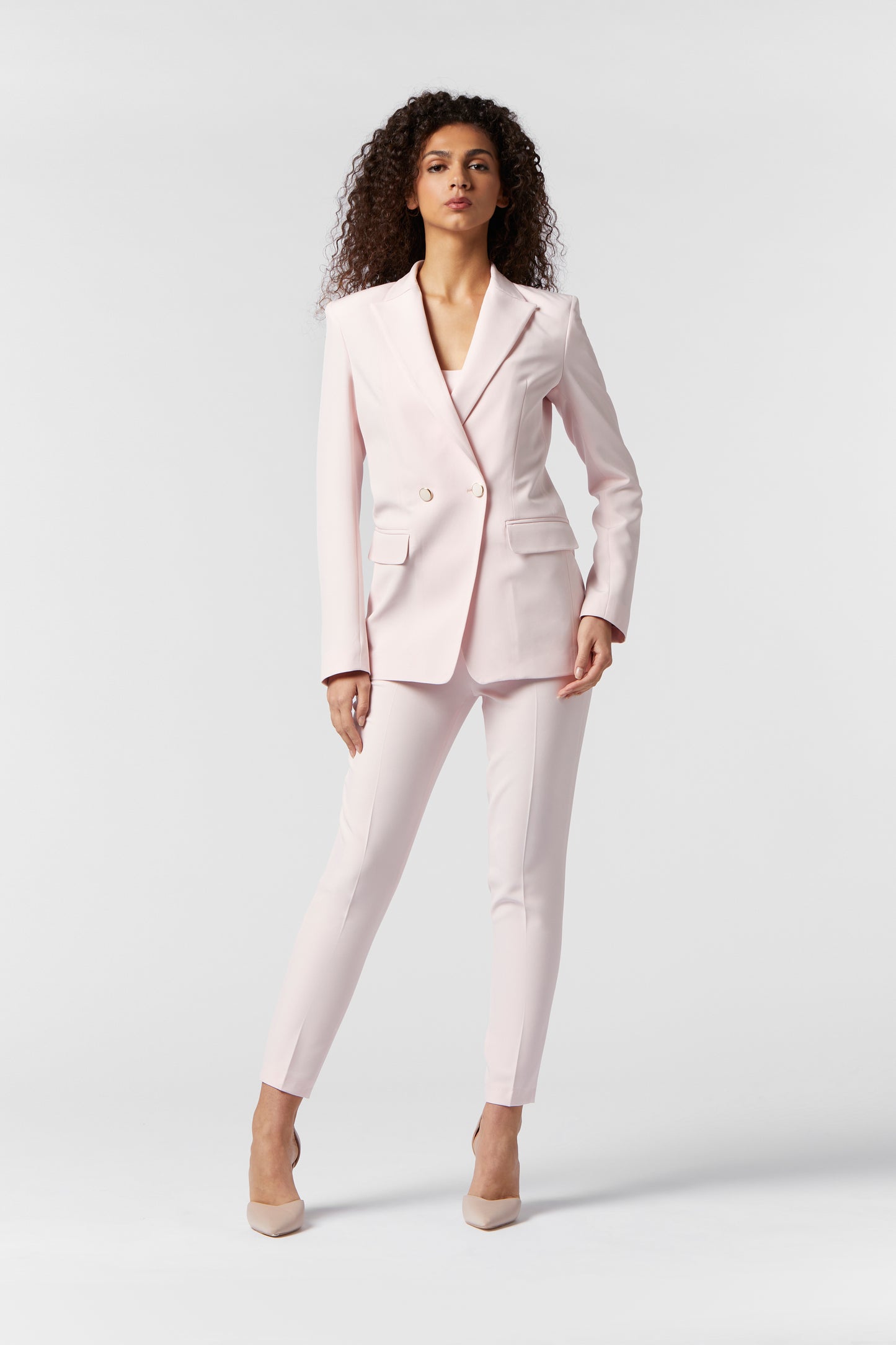 Tailleur Doppiopetto e Pantalone Skinny - Tessuto Stretch