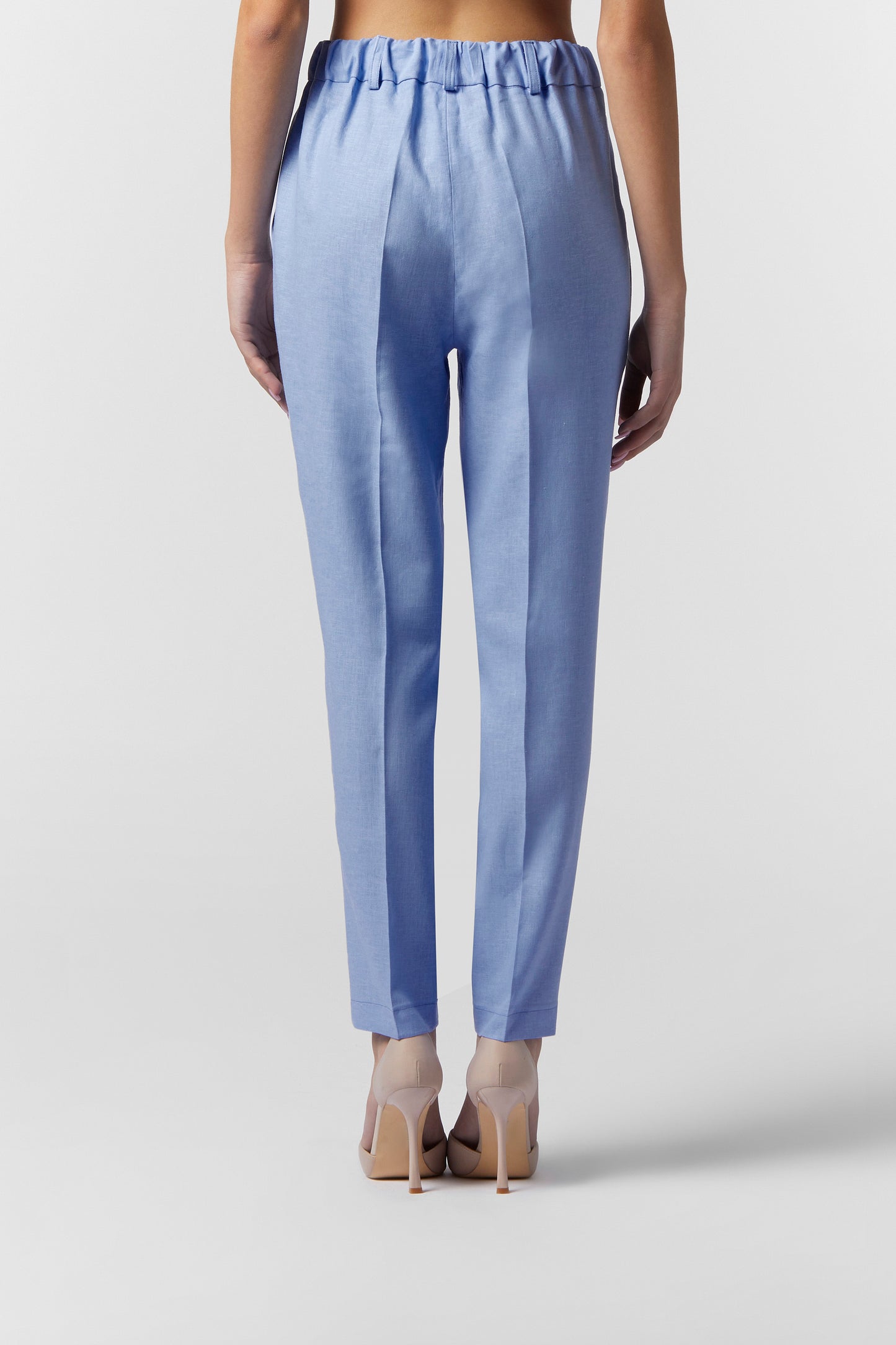 Pantalone sigaretta in LINO