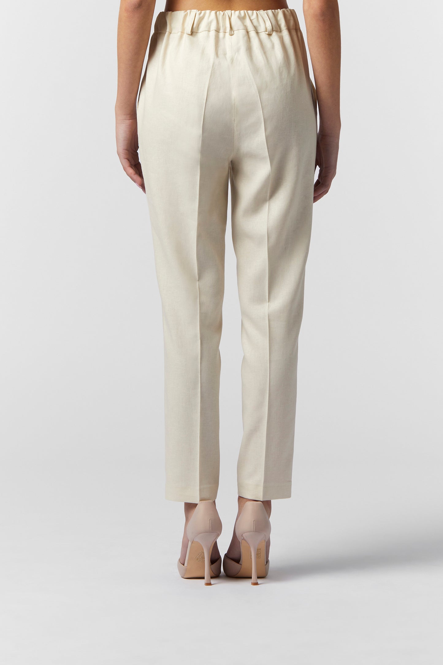Pantalone sigaretta in LINO