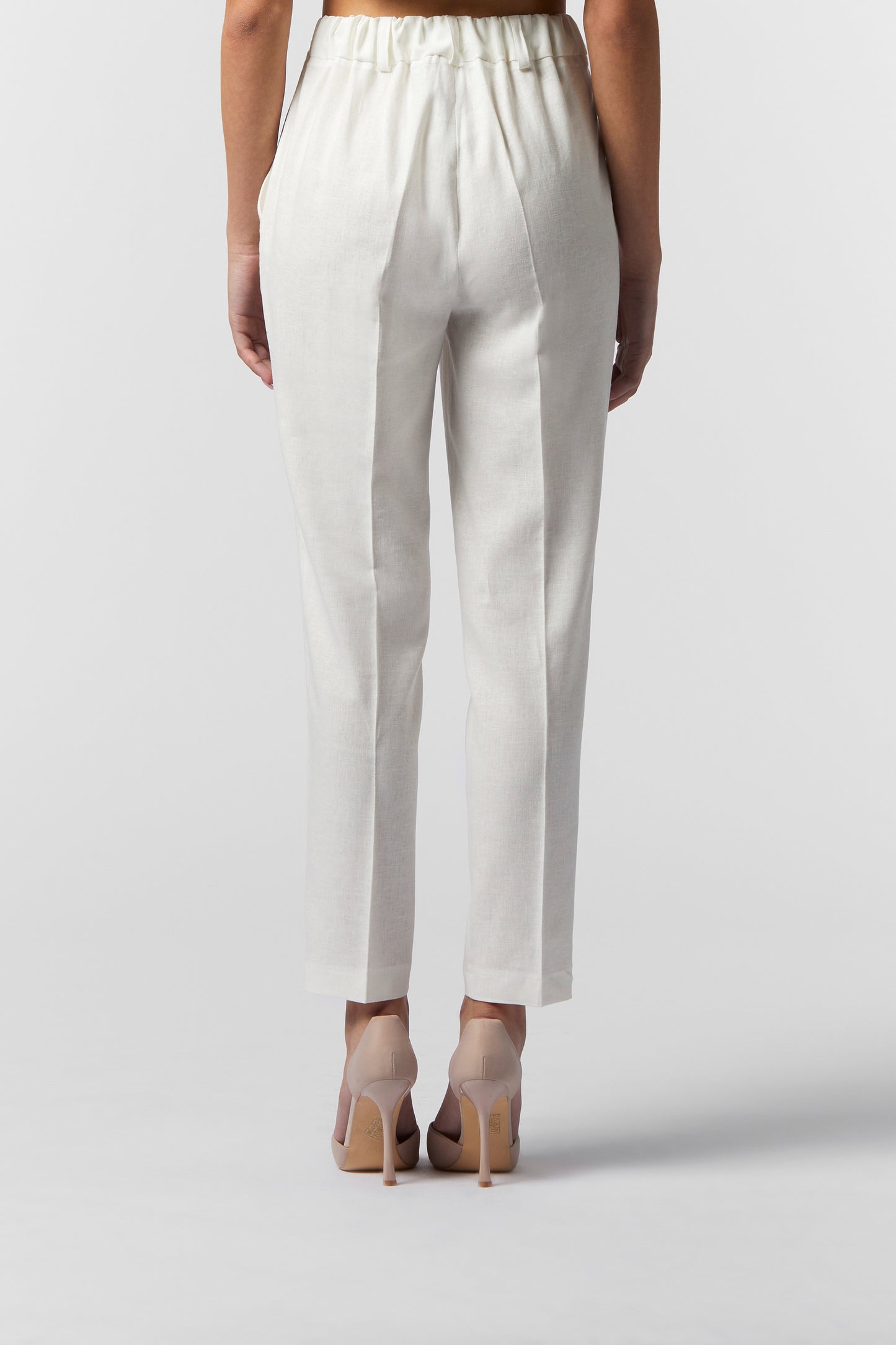Pantalone sigaretta in LINO