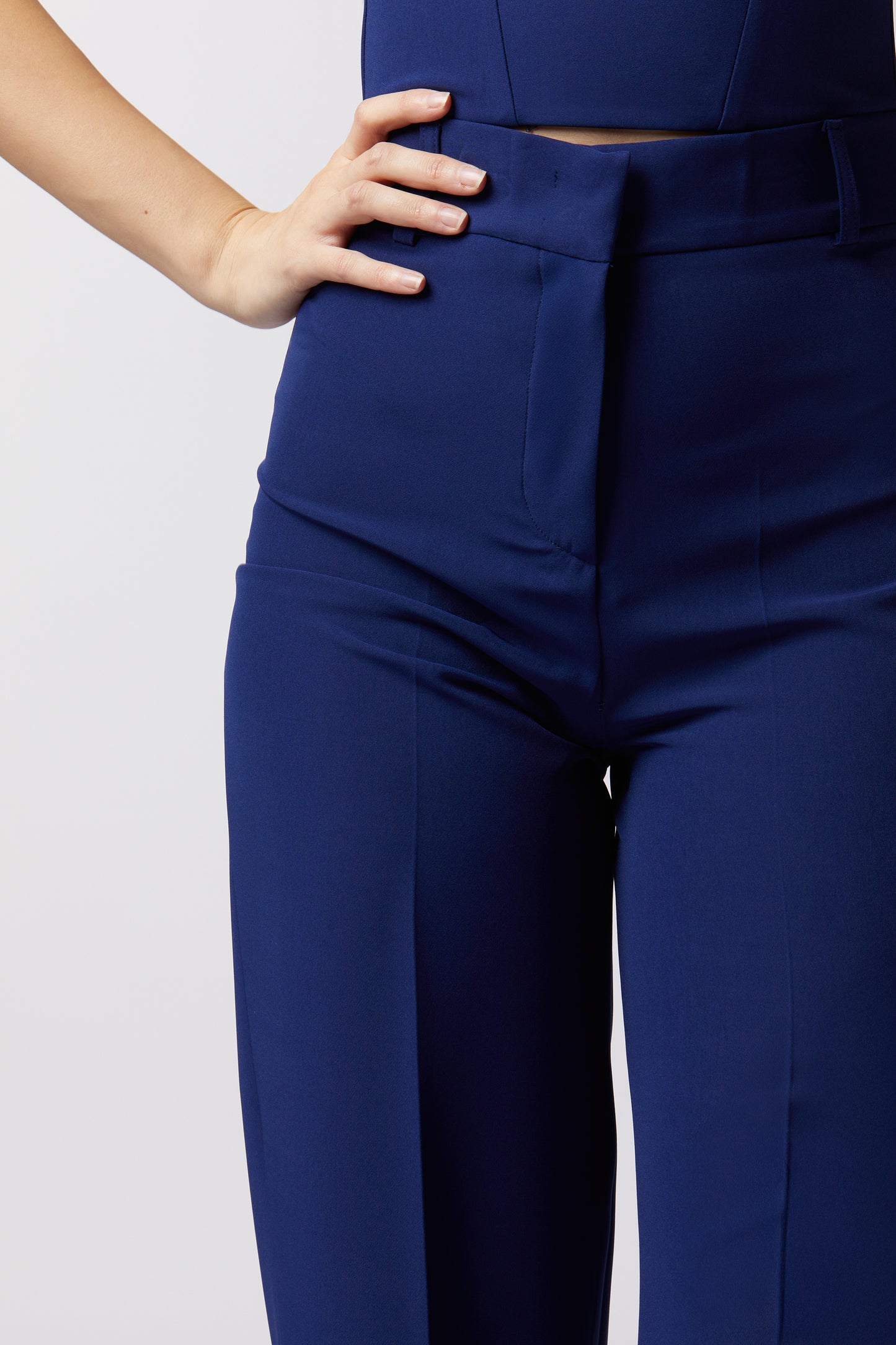 Tailleur Giacca monopetto e Pantalone palazzo – Tessuto Stretch