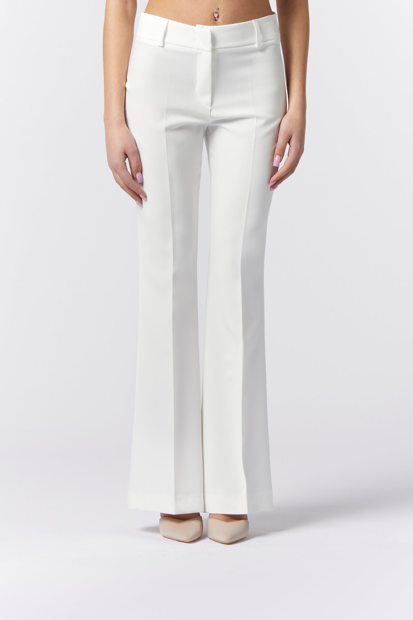 Pantalone zampa - Tessuto Stretch