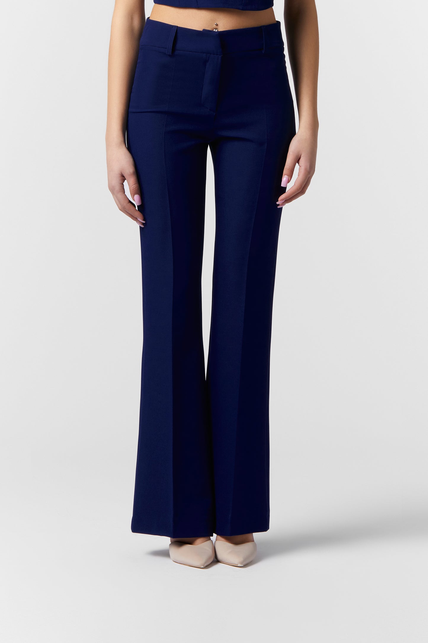 Pantalone zampa - Tessuto Stretch