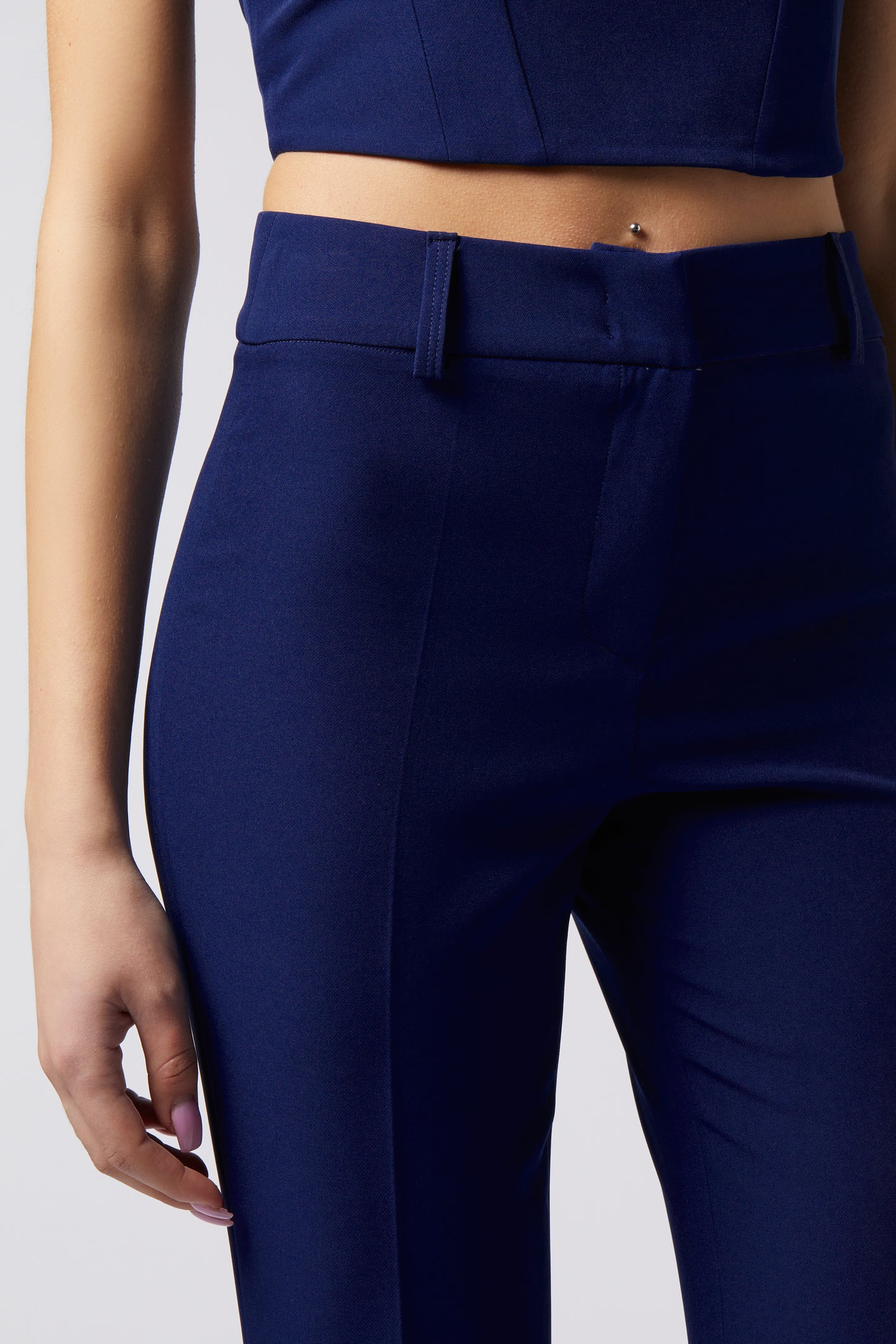 Pantalone zampa - Tessuto Stretch