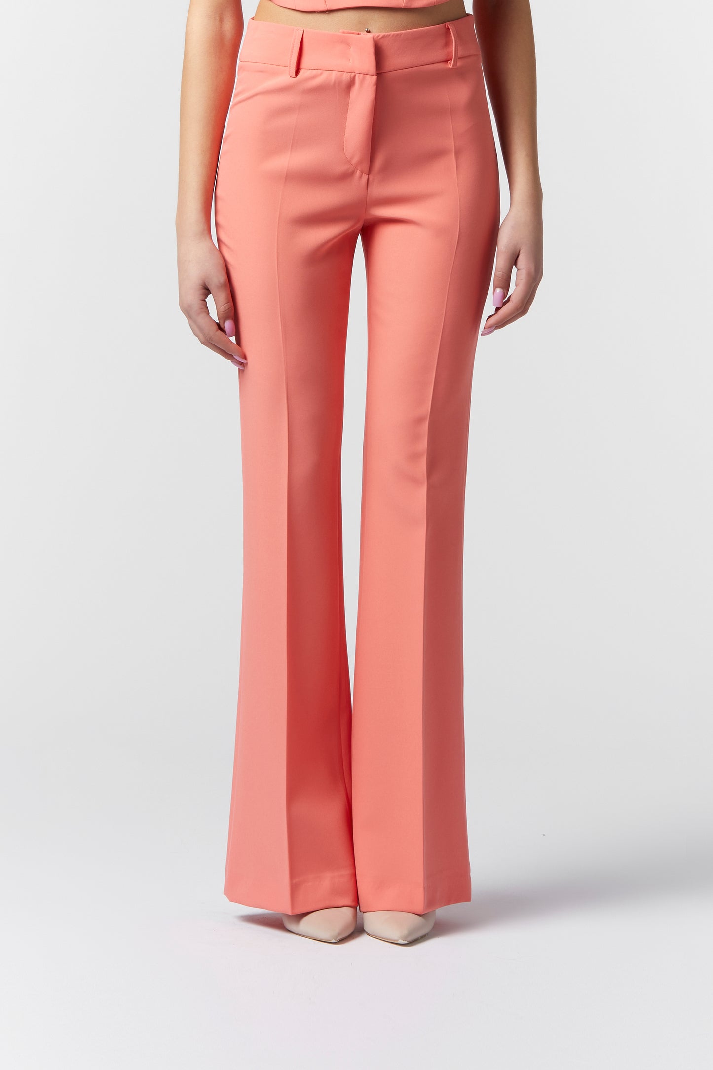 Pantalone zampa - Tessuto Stretch