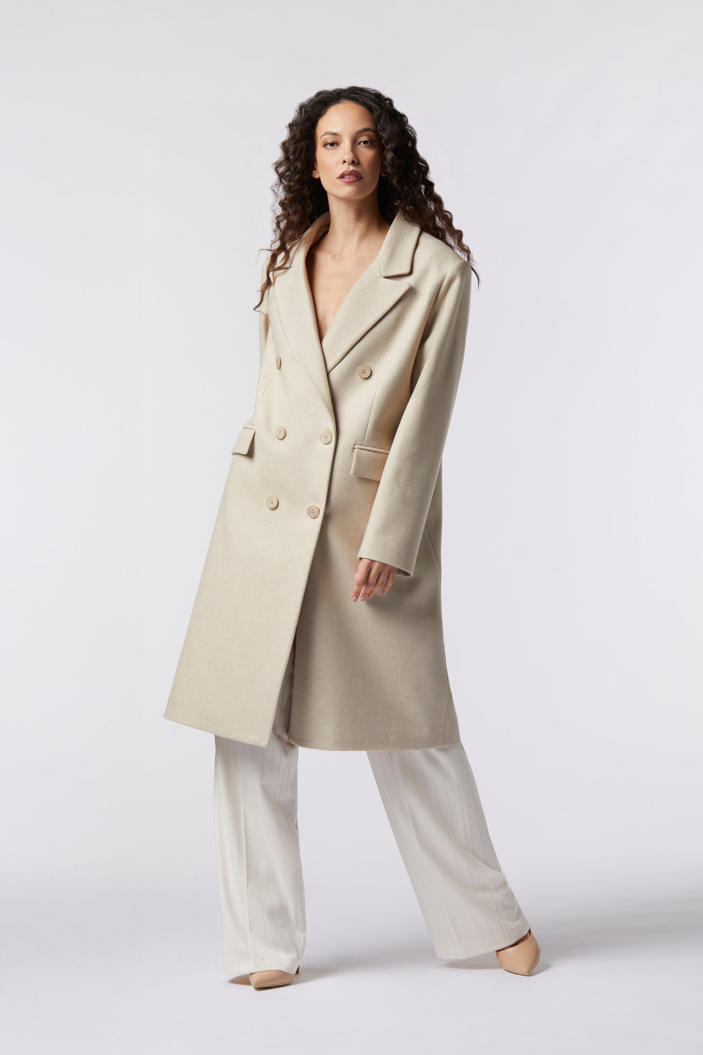 Cappotto over in misto lana