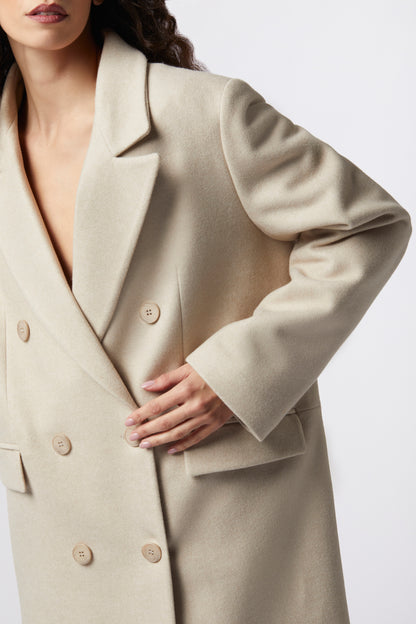 Cappotto over in misto lana