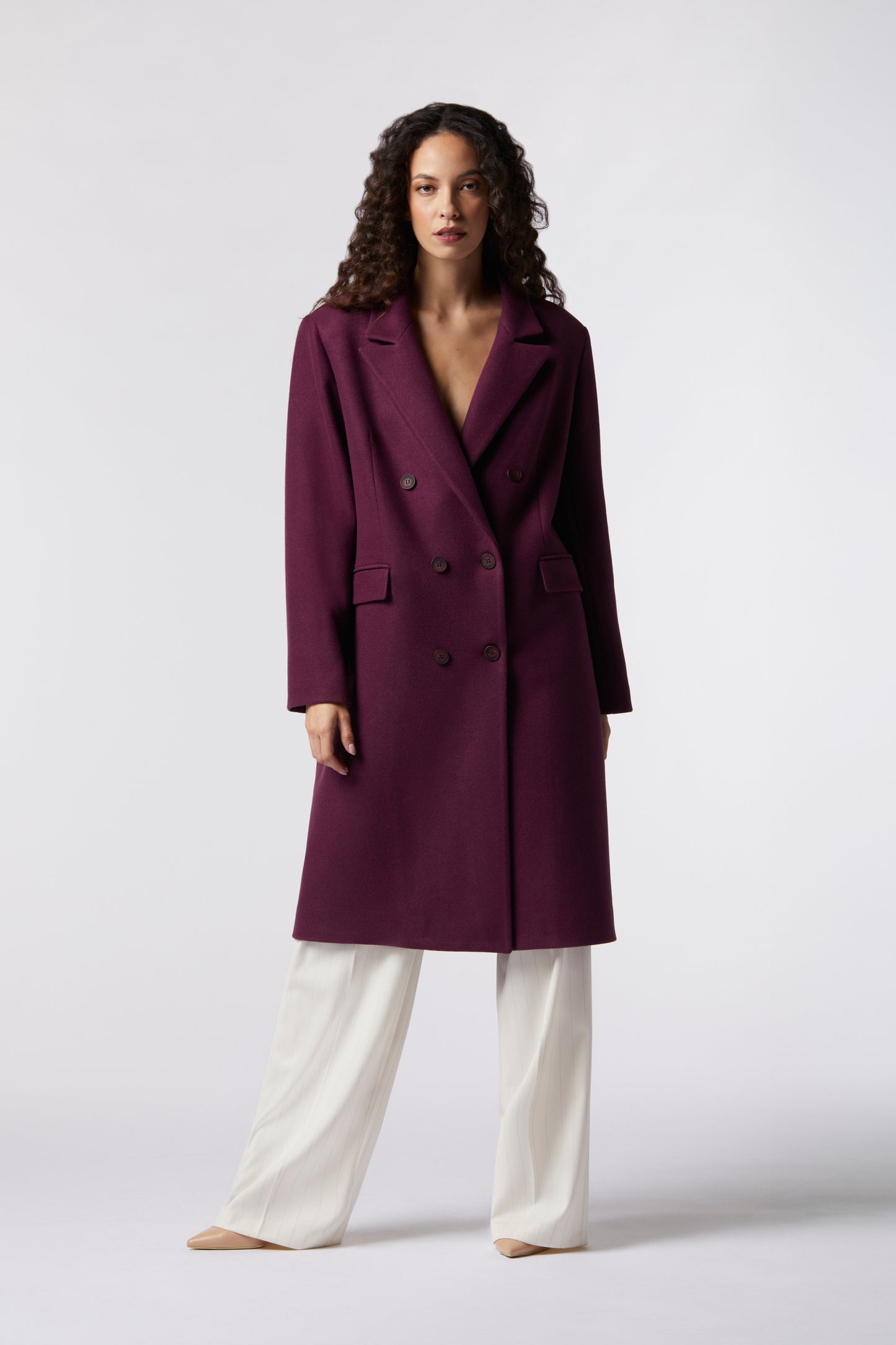 Cappotto over in misto lana