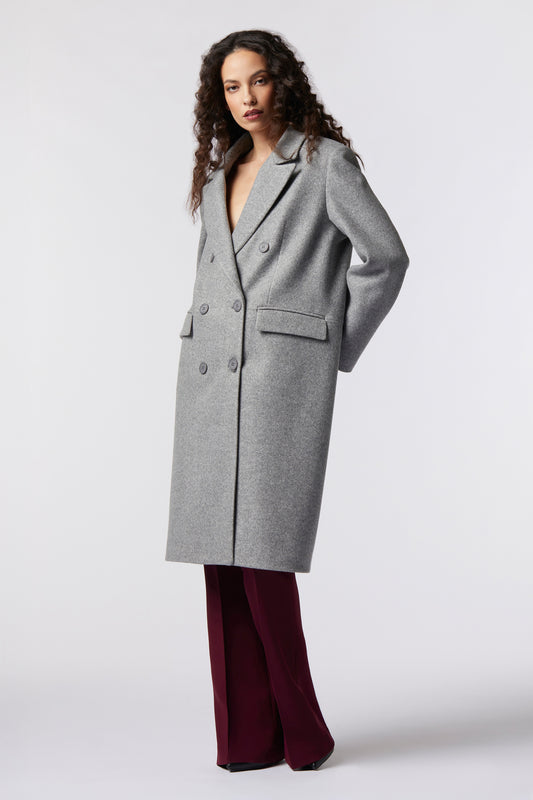 Cappotto over in misto lana