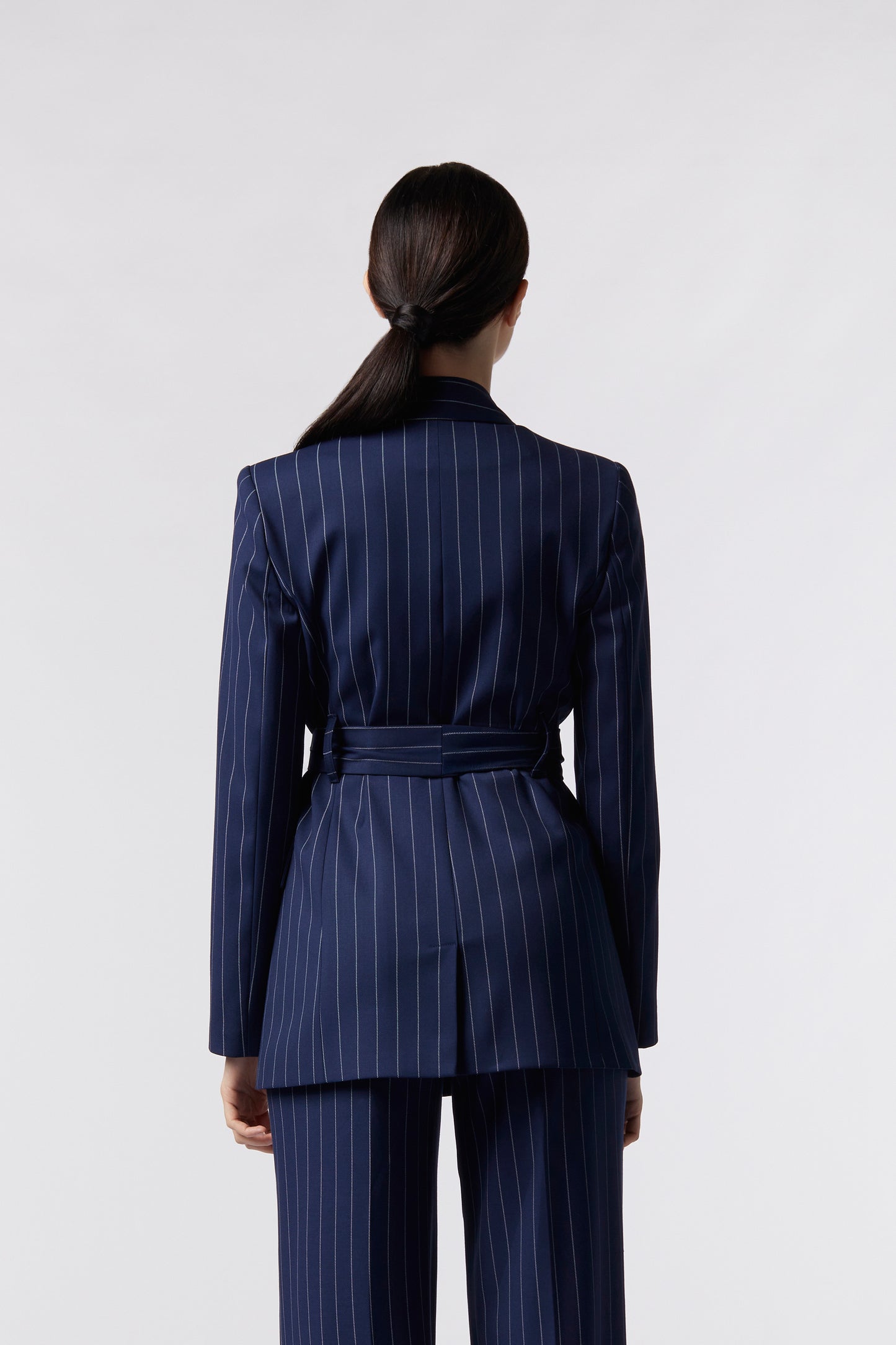 Giacca con cintura – Gessato