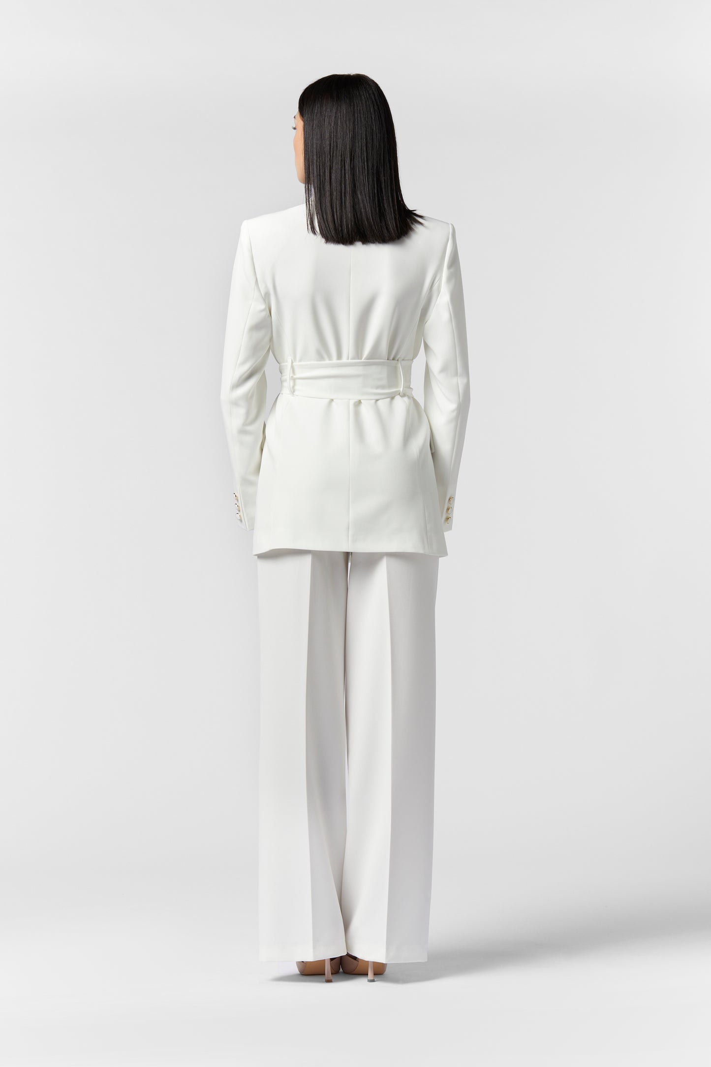Tailleur Giacca con Cintura e Pantalone palazzo - Tecnico