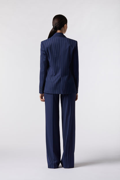 Tailleur Giacca doppiopetto e Pantalone palazzo – Gessato