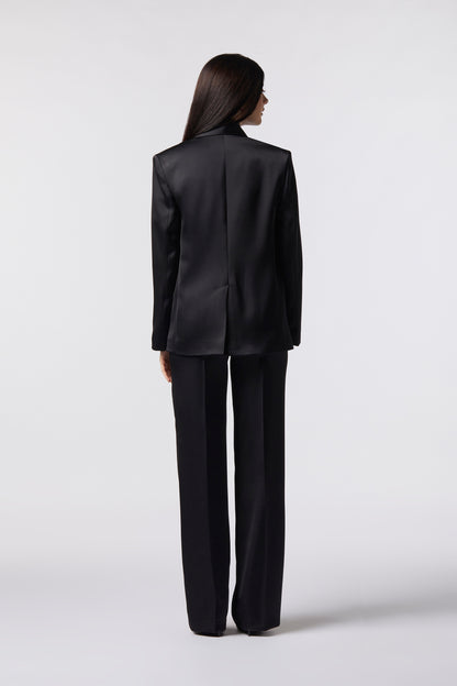 Tailleur Giacca over e Pantalone palazzo – Tessuto Raso