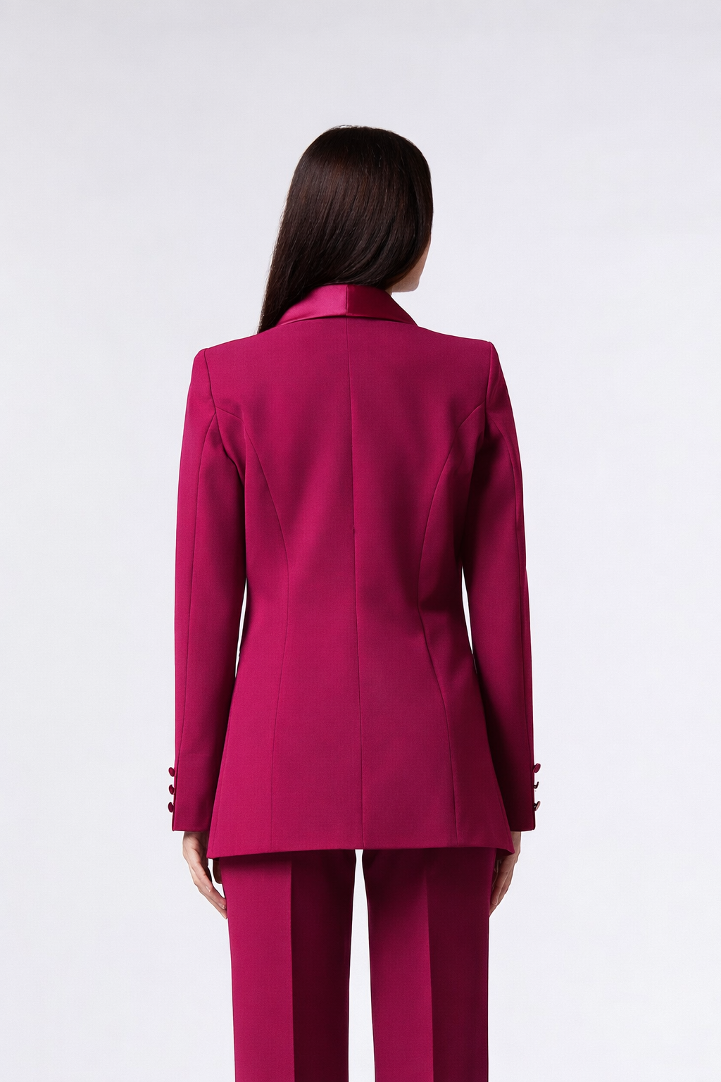 SS26 / Giacca monopetto rever raso – Tessuto Stretch