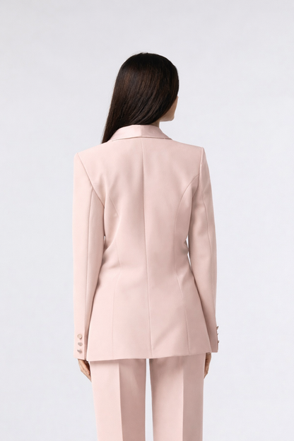 SS26 / Giacca monopetto rever raso – Tessuto Stretch