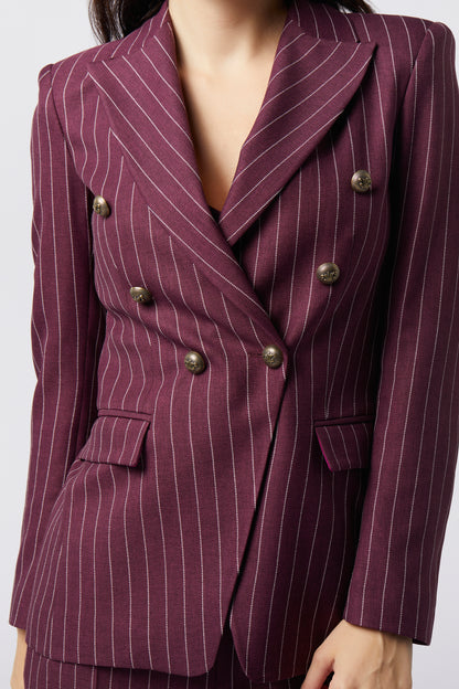 Tailleur trois pièces - Giacca doppiopetto, Pantalone palazzo e Gilet Gessato