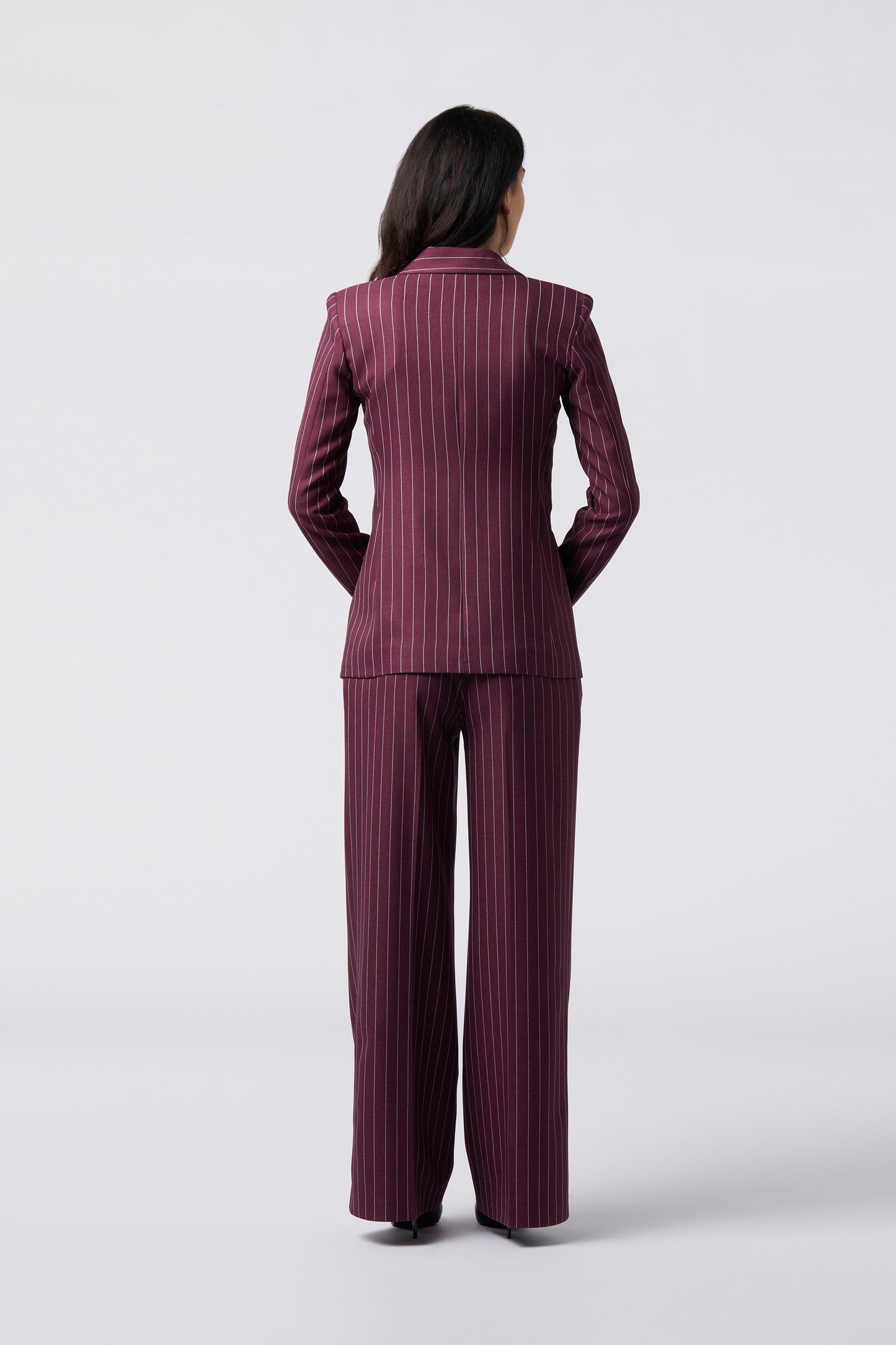 Tailleur trois pièces - Giacca doppiopetto, Pantalone palazzo e Gilet Gessato