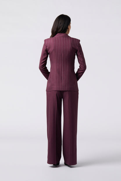 Tailleur trois pièces - Giacca doppiopetto, Pantalone palazzo e Gilet Gessato