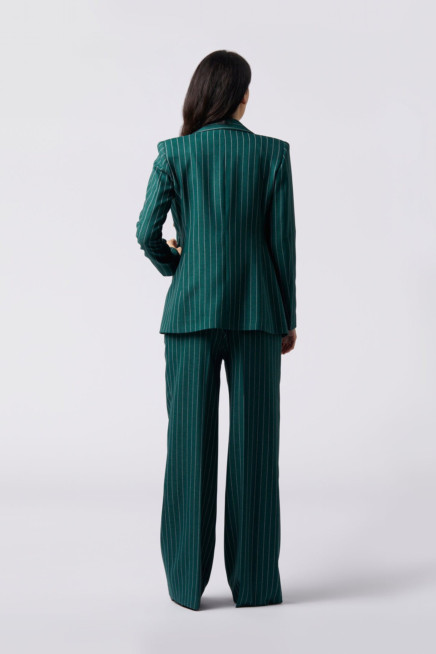 Tailleur trois pièces - Giacca doppiopetto, Pantalone palazzo e Gilet Gessato