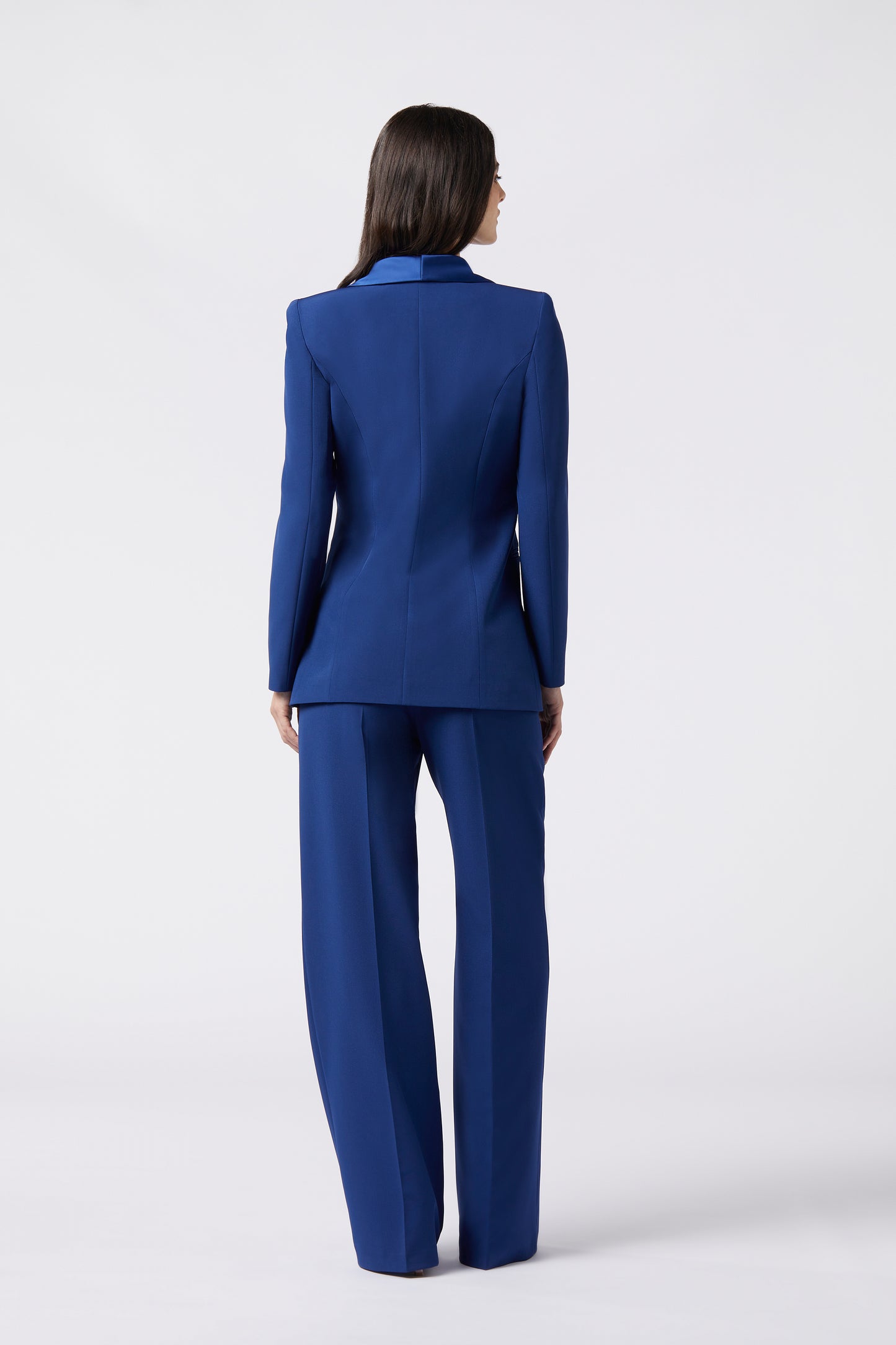 Tailleur Giacca Monopetto rever raso e Pantalone palazzo - Tecnico
