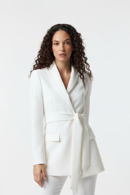 Giacca con cintura – Tessuto Stretch