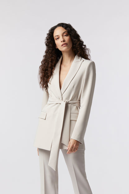Giacca con cintura – Tessuto Stretch