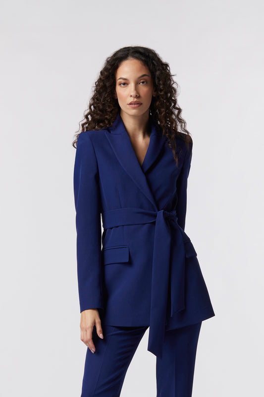 Giacca con cintura – Tessuto Stretch