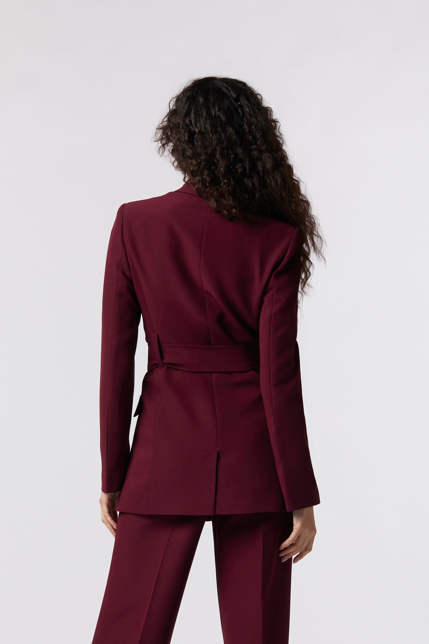 Giacca con cintura – Tessuto Stretch