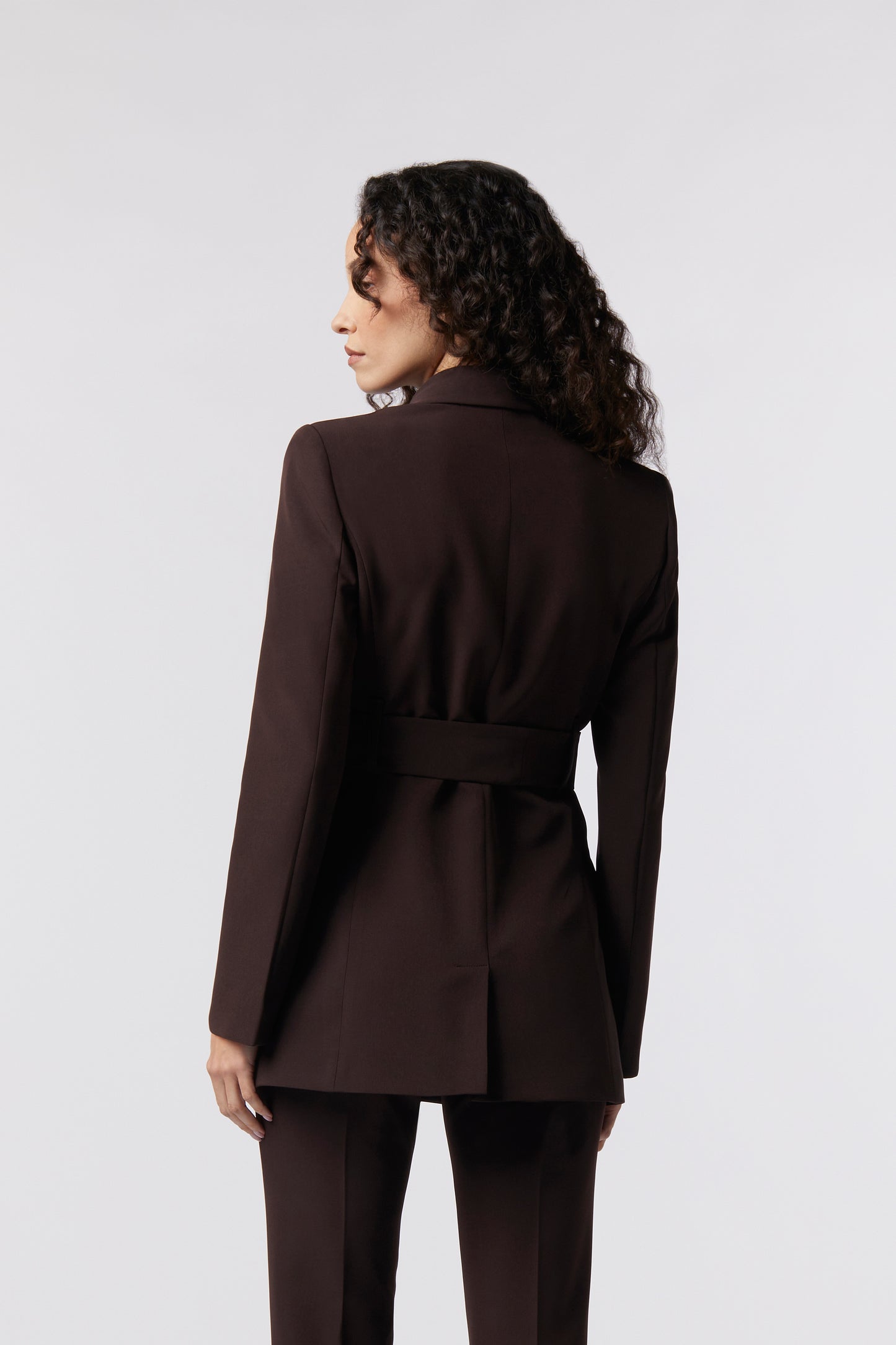 Giacca con cintura – Tessuto Stretch