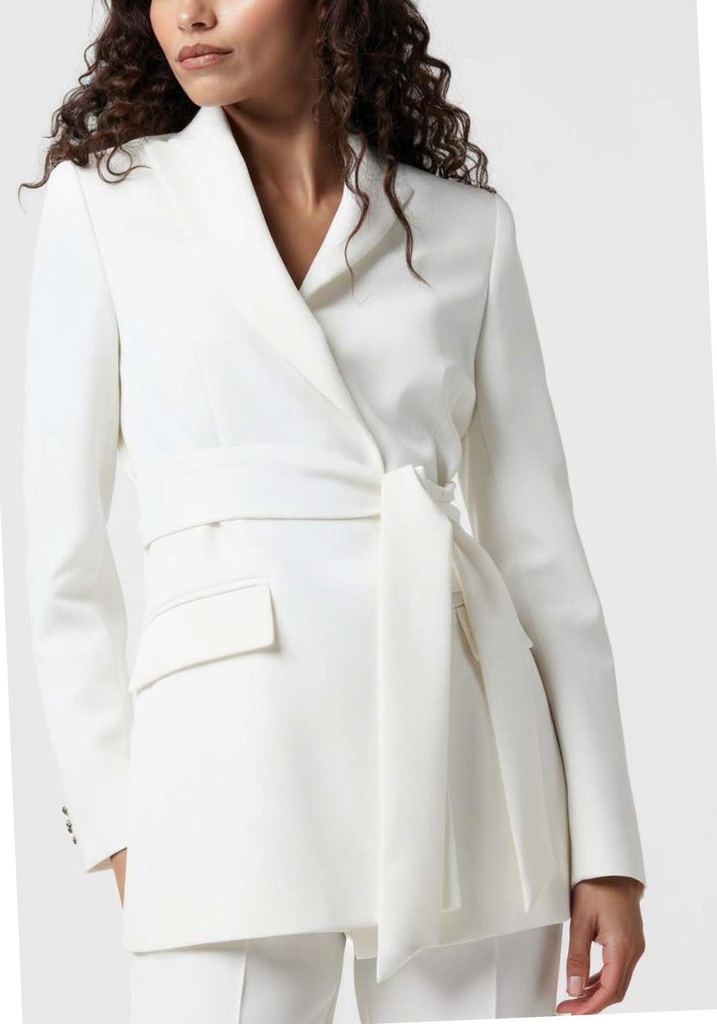 Giacca con cintura – Tessuto Stretch