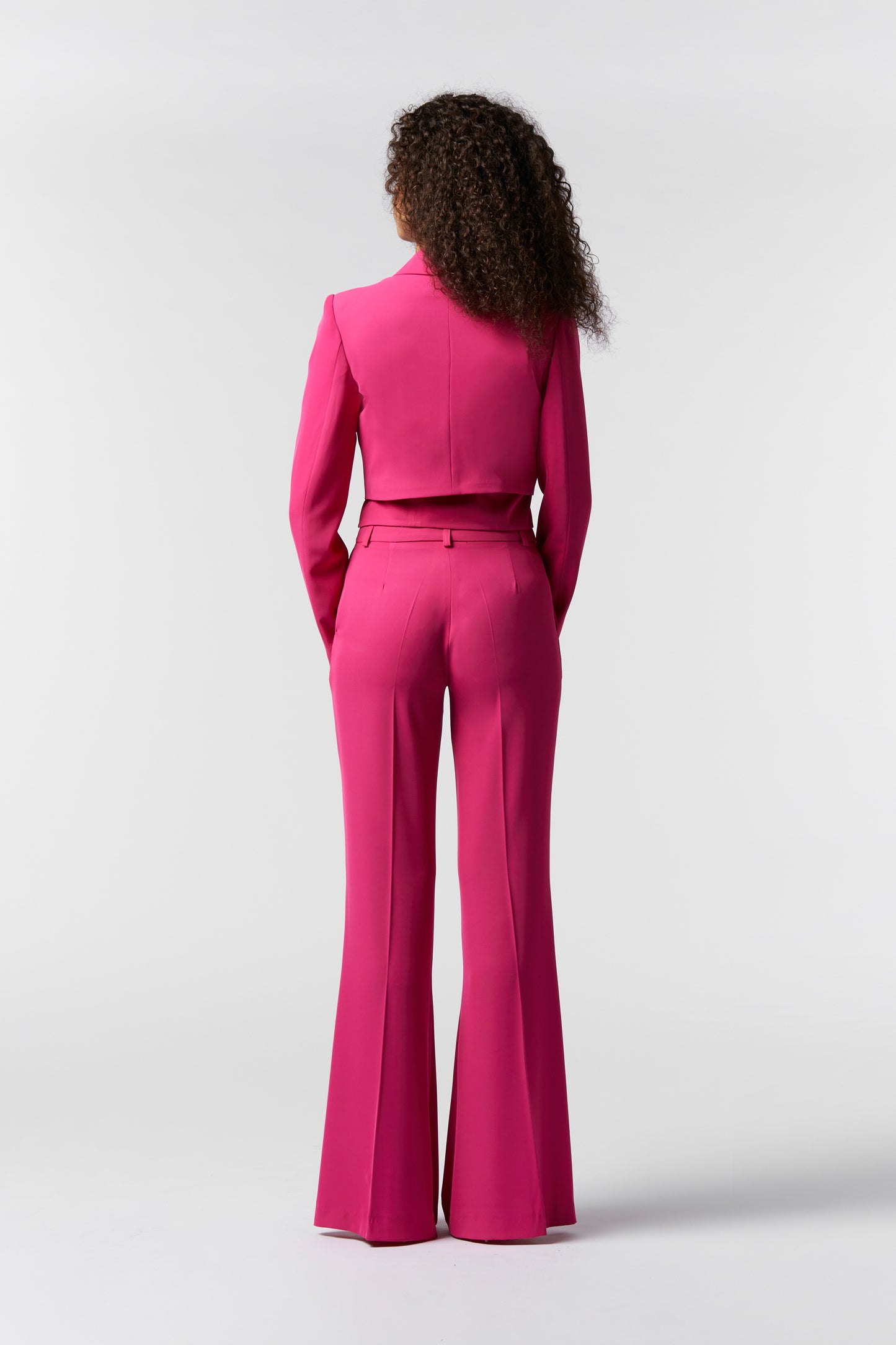 Coordinato Giacca corta, Gilet e Pantalone Zampa larga - Kady