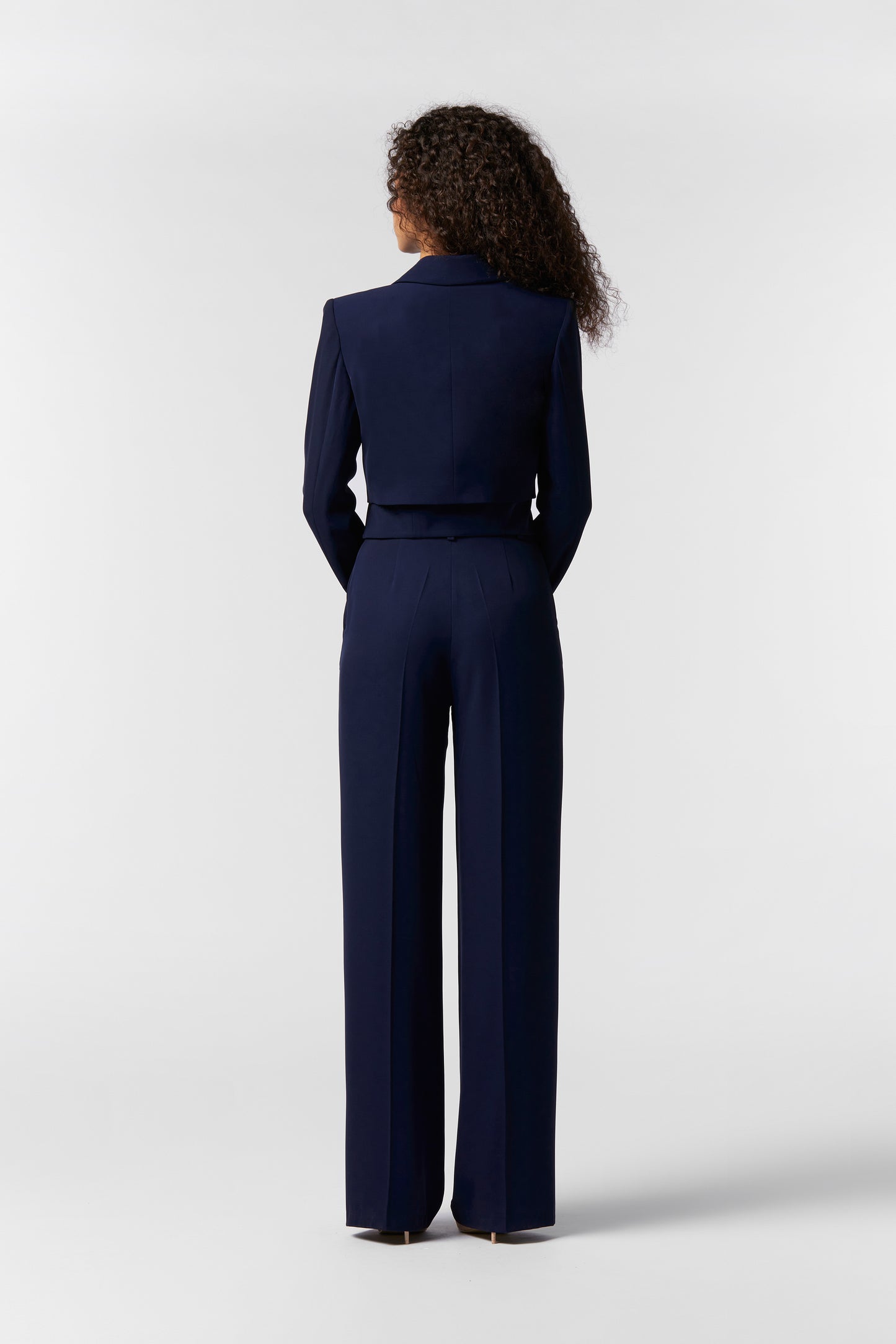 Coordinato Giacca Corta, Gilet e Pantalone Palazzo - kady