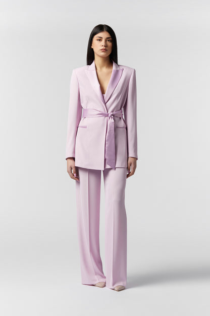 Tailleur Giacca con cintura in raso e Pantalone Palazzo - Kady
