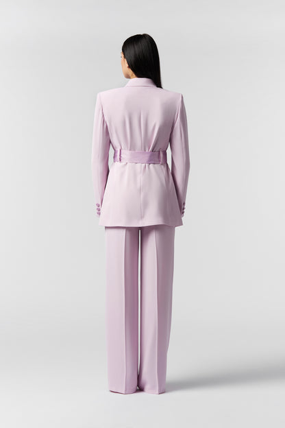 Tailleur Giacca con cintura in raso e Pantalone Palazzo - Kady