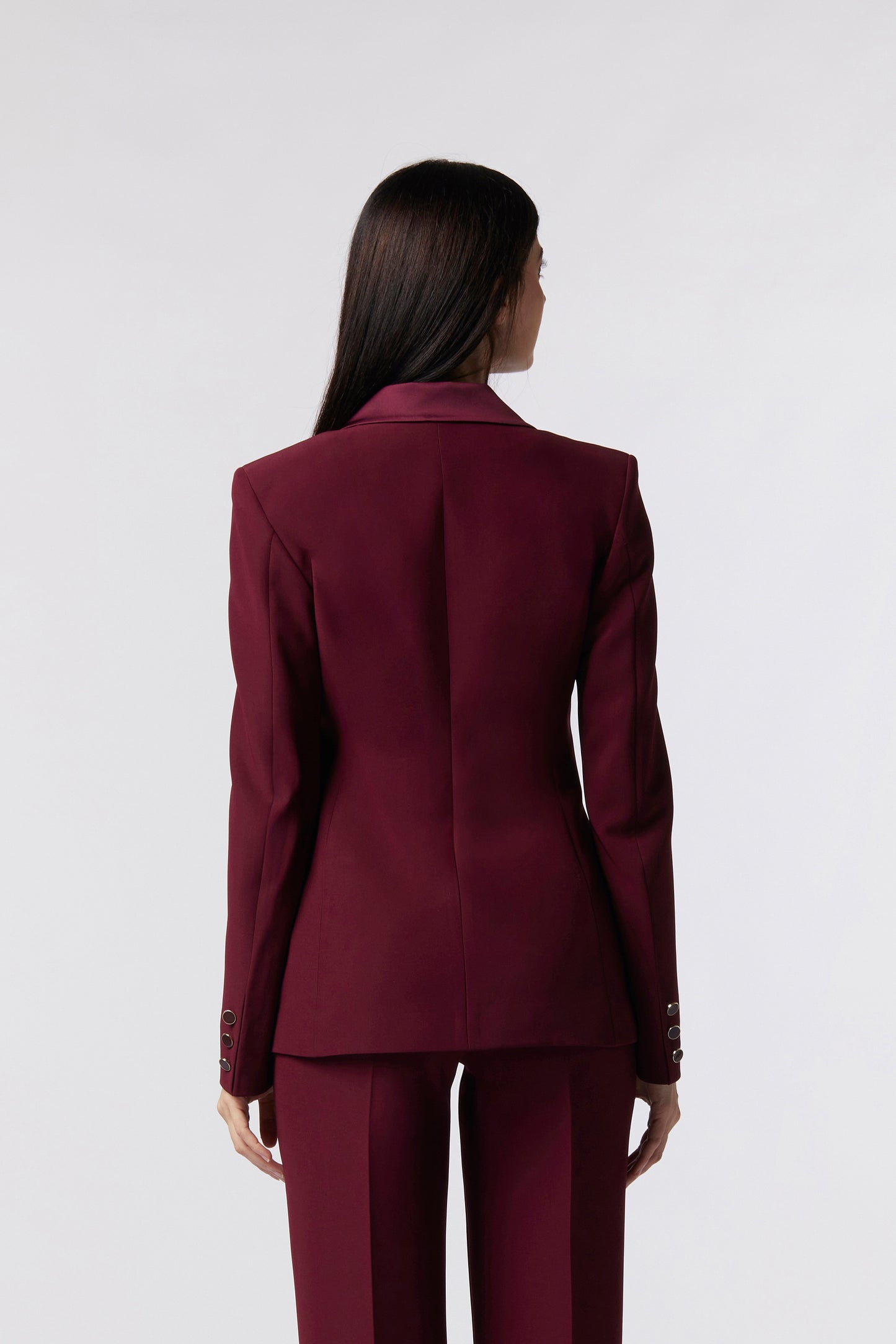 Giacca doppiopetto rever raso – Tessuto Stretch