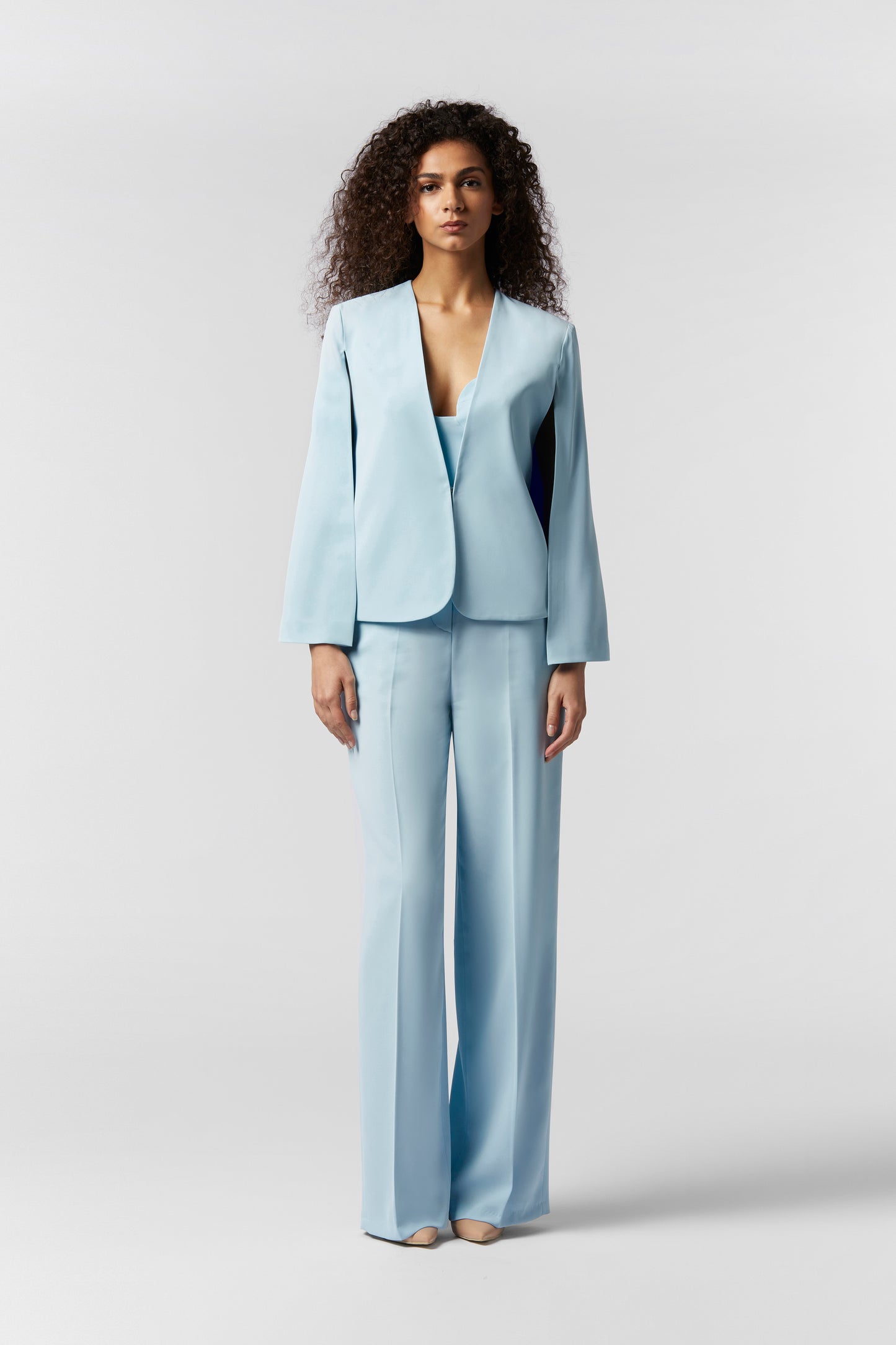 Tailleur Giacca Mantella e Pantalone Palazzo - Kady