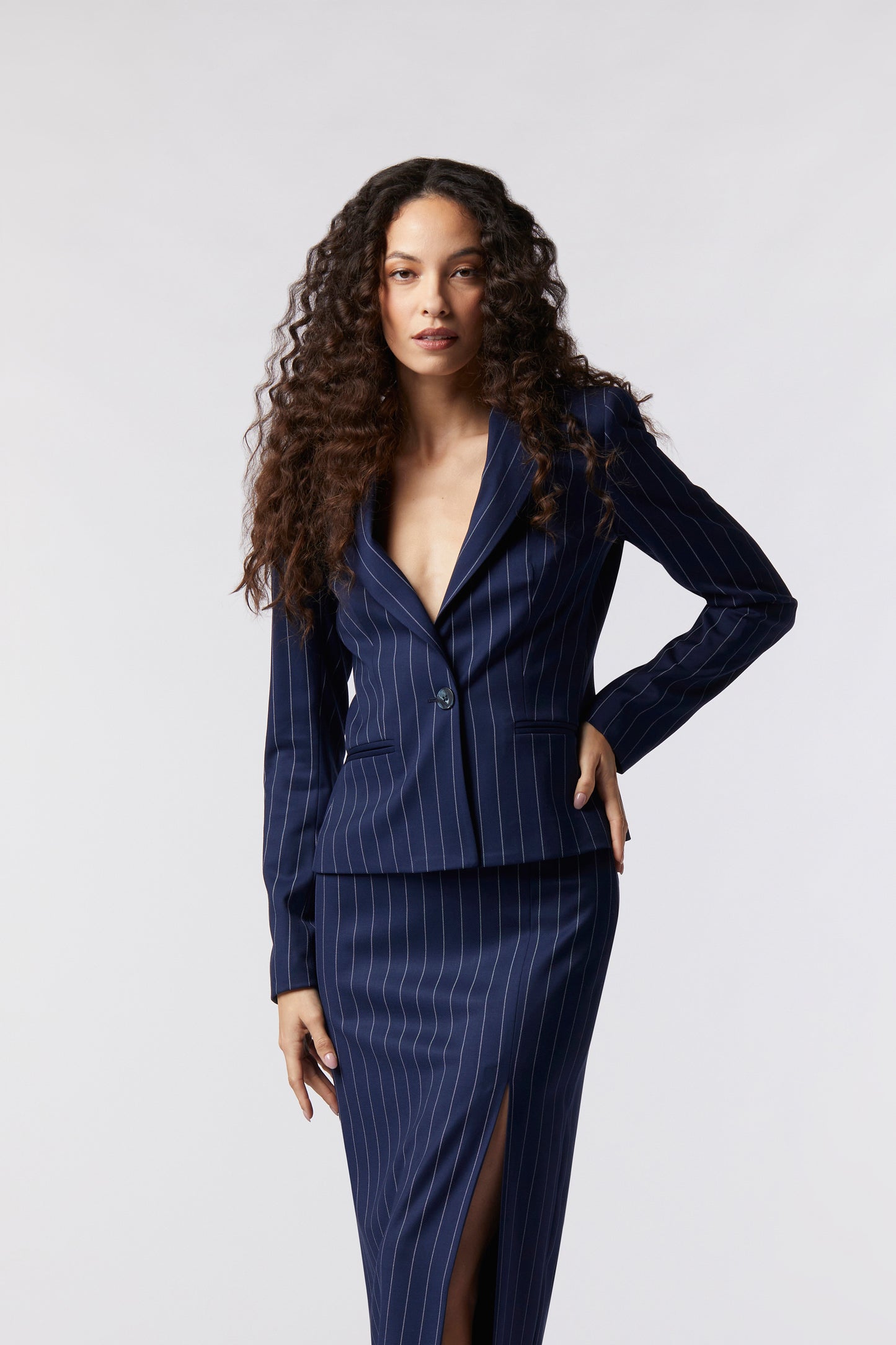 Giacca monopetto – Gessato